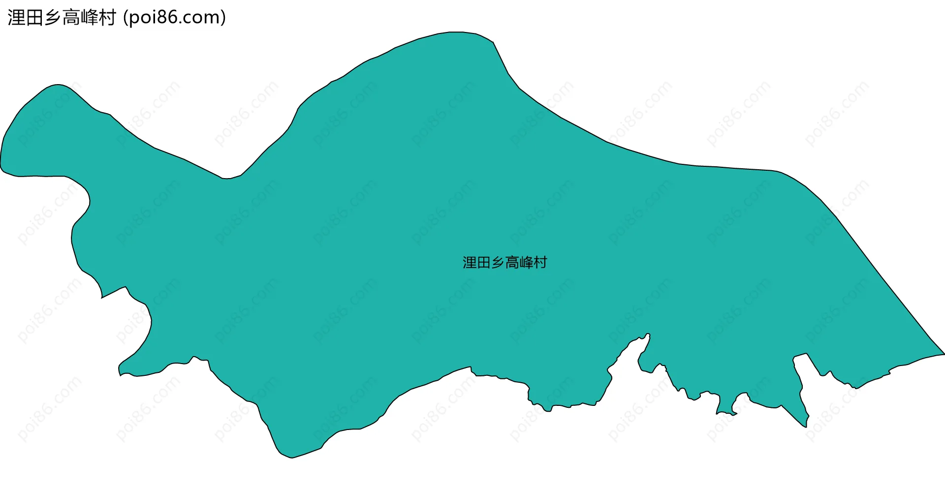 浬田乡高峰村边界地图