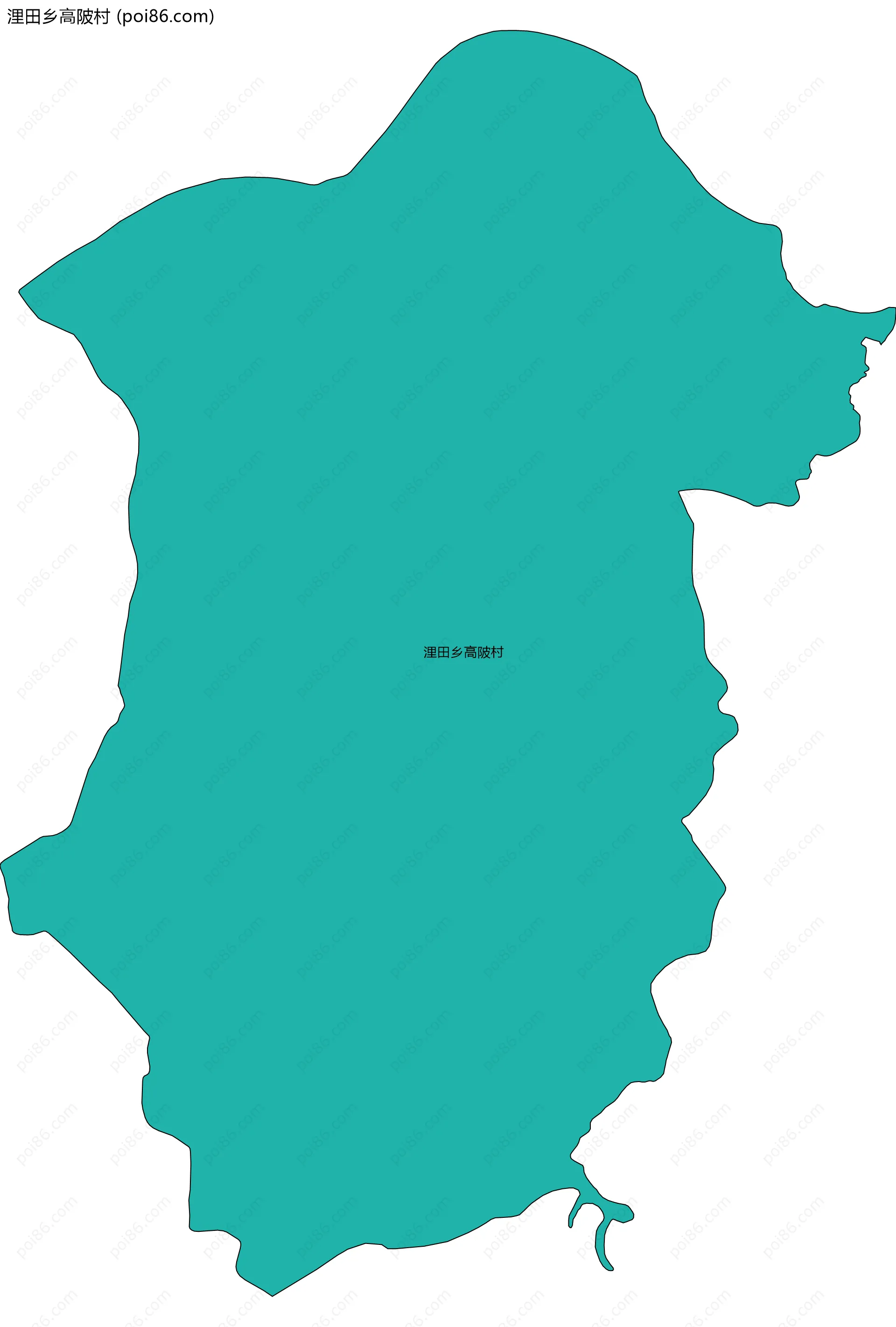 浬田乡高陂村边界地图