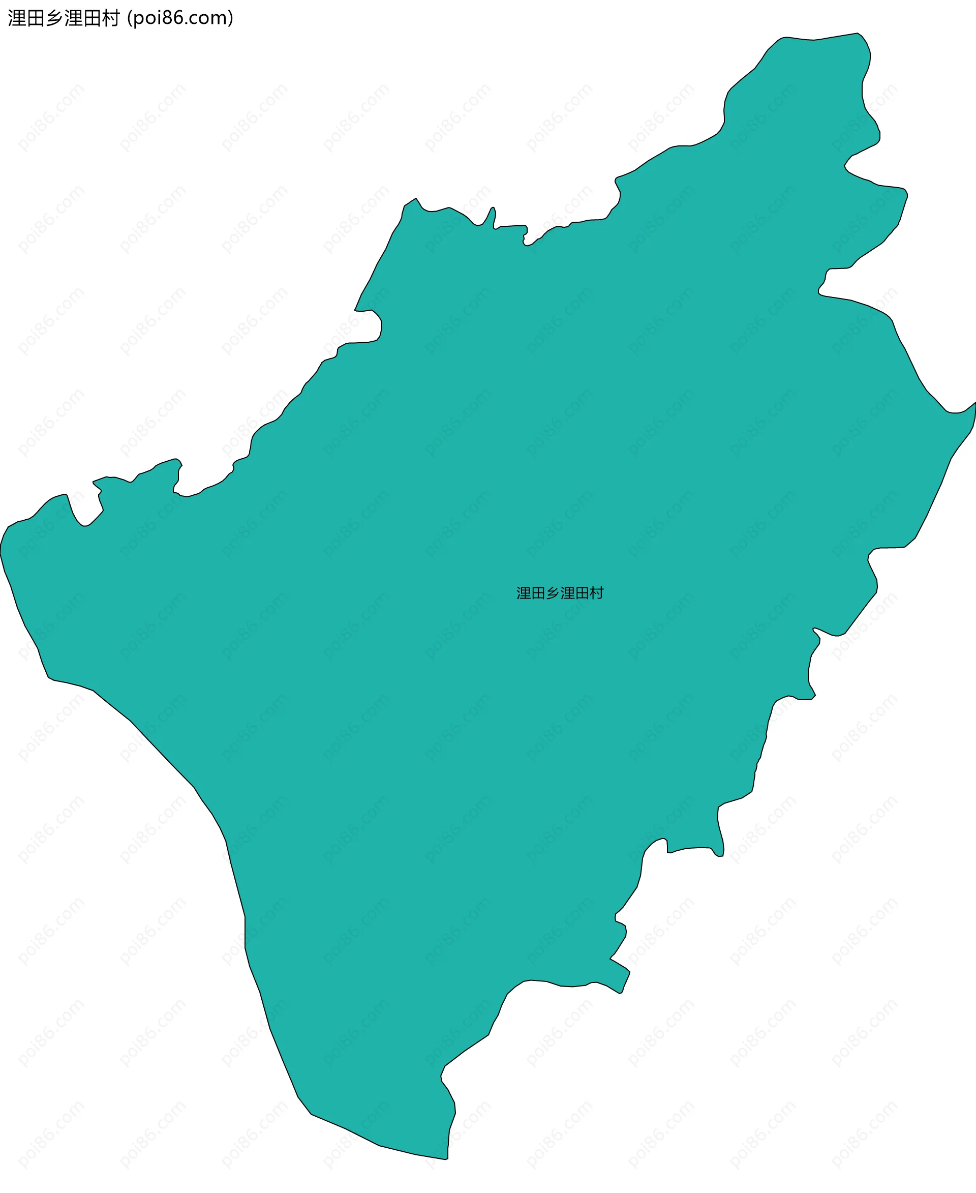 浬田乡浬田村边界地图