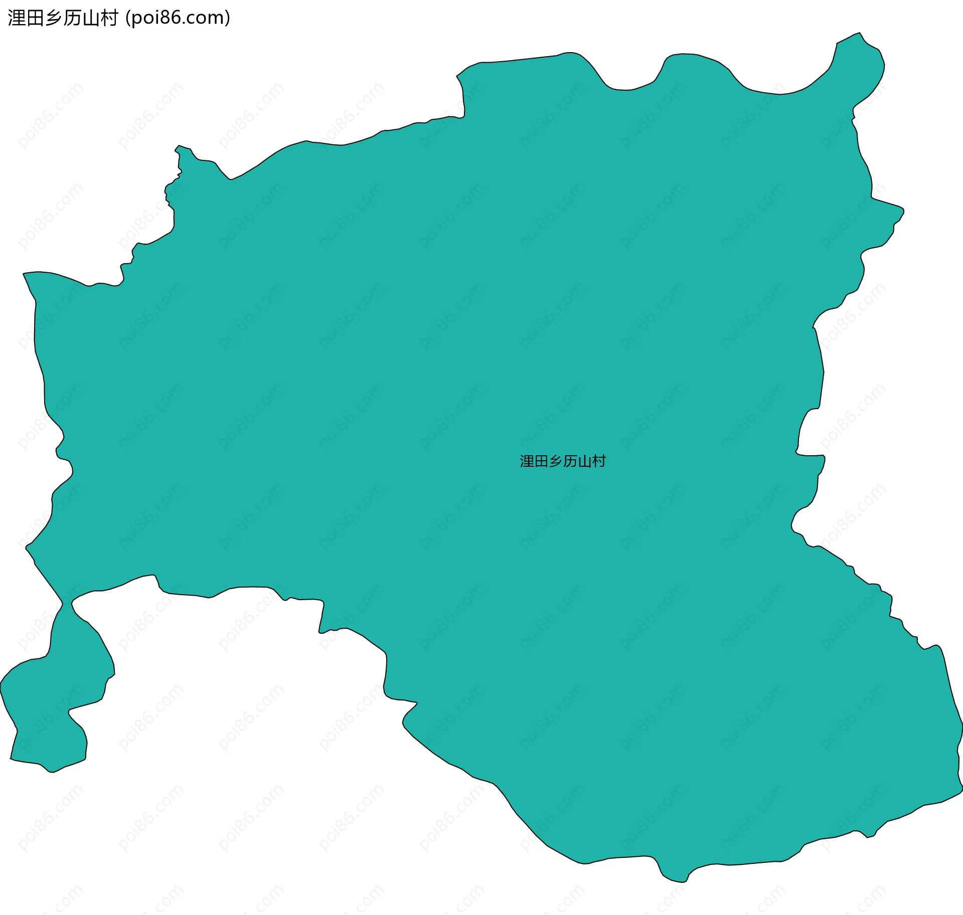 浬田乡历山村边界地图