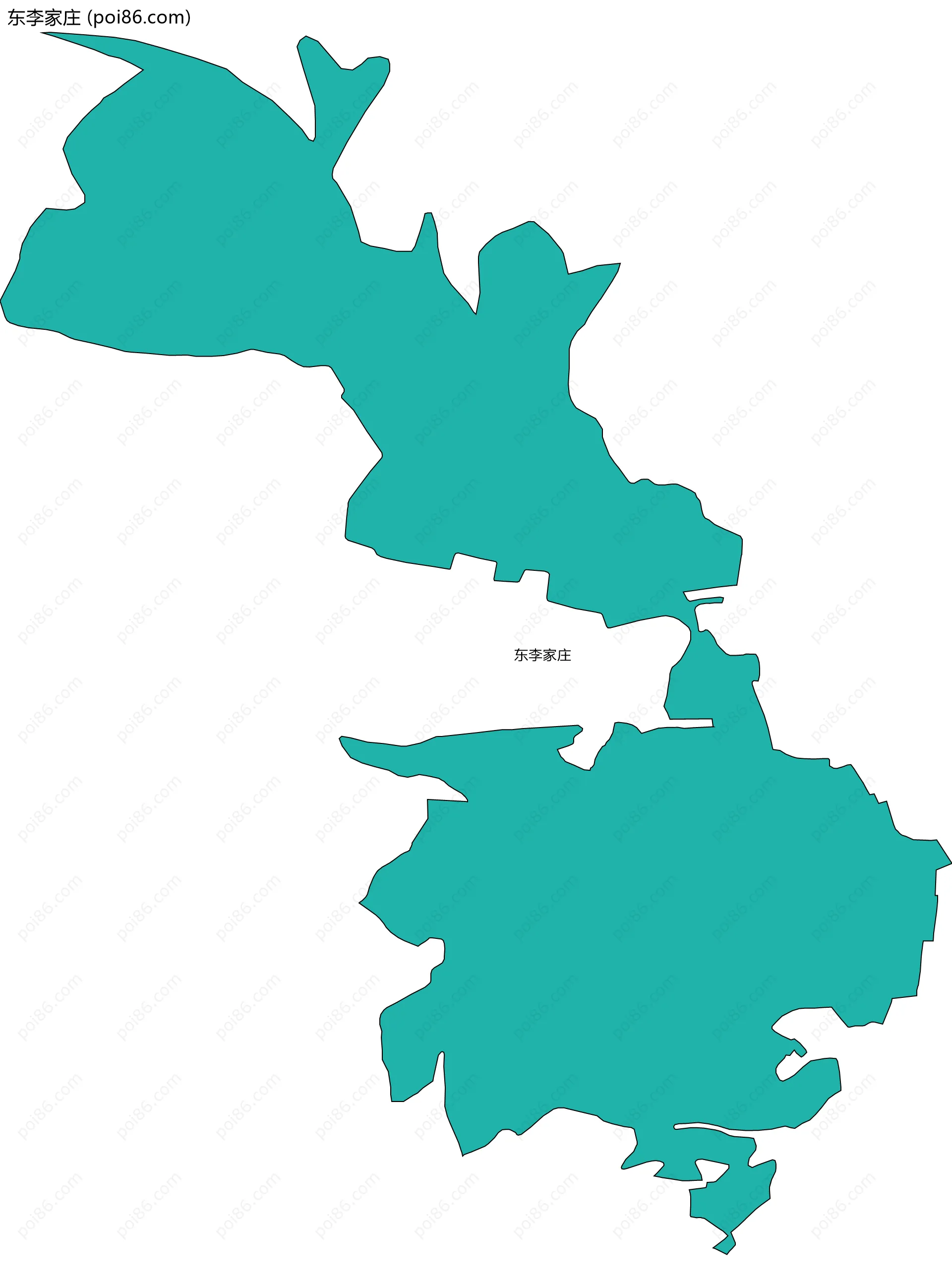 东李家庄边界地图