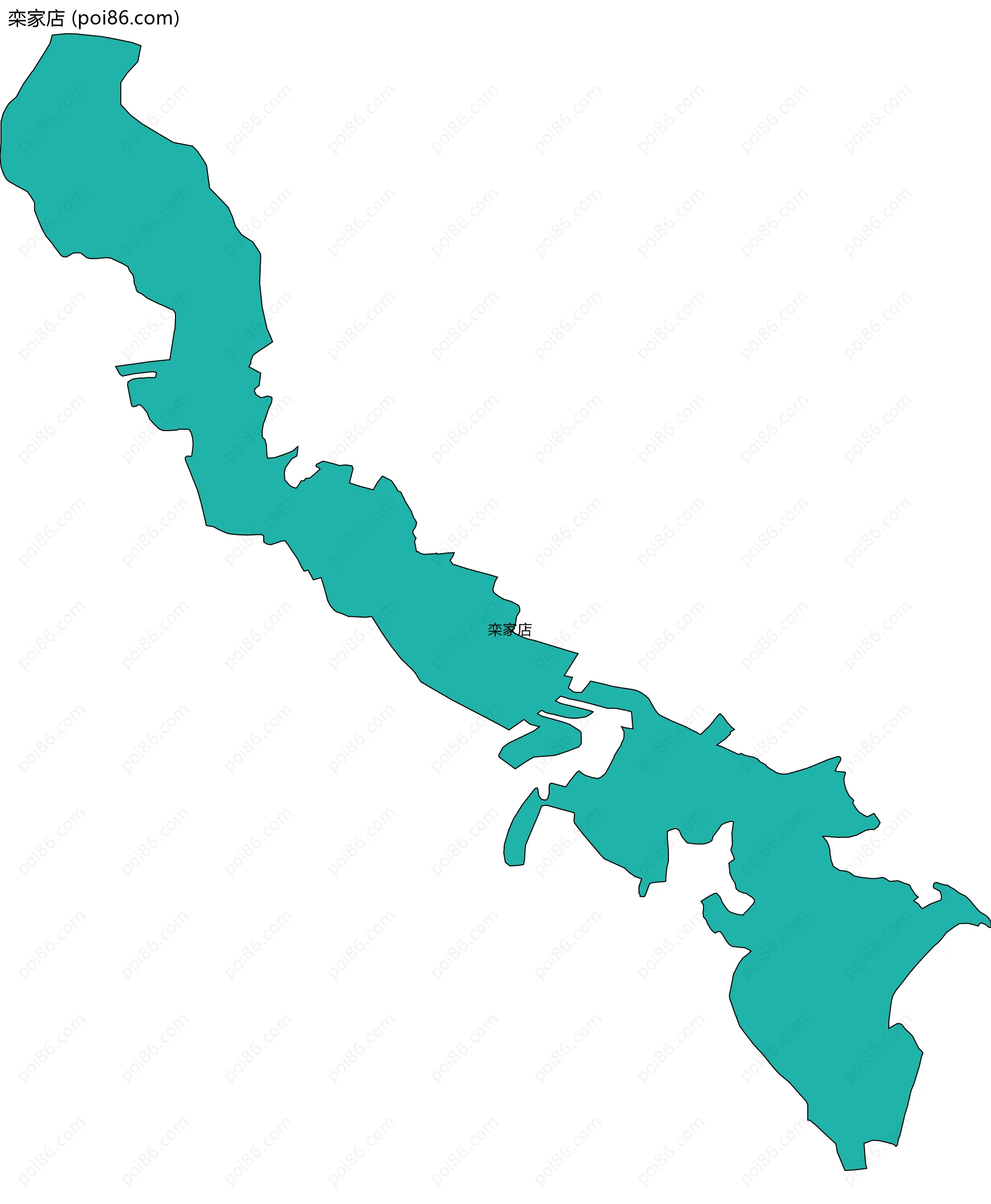 栾家店边界地图