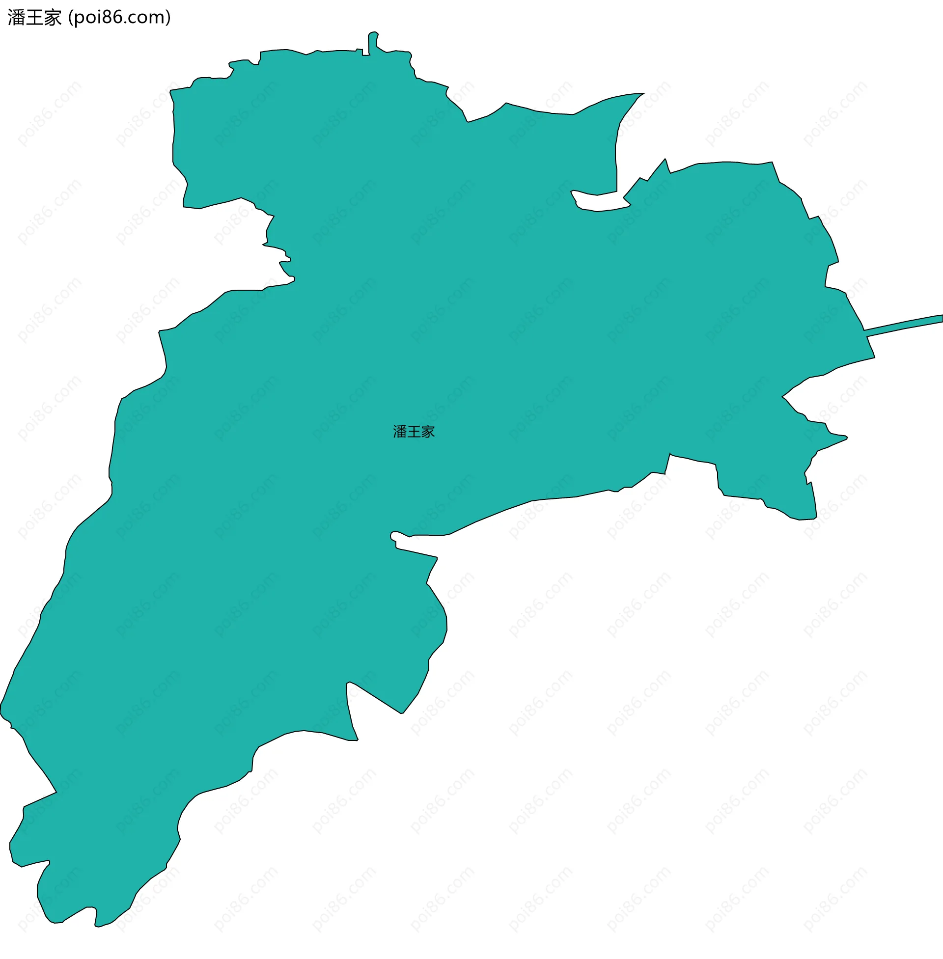 潘王家边界地图