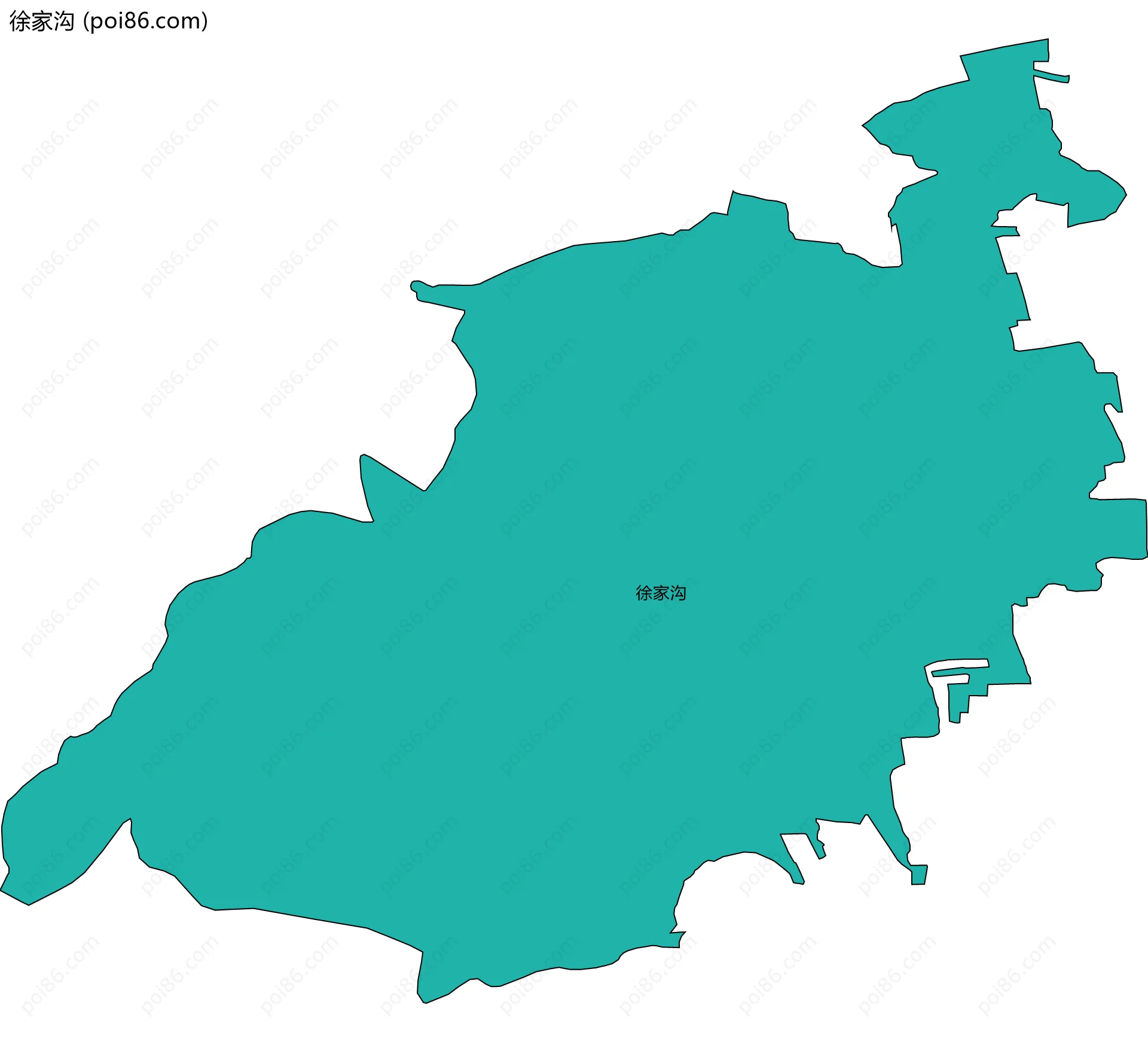 徐家沟边界地图