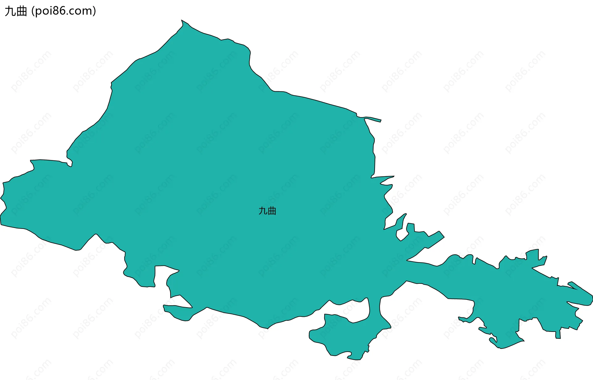 九曲边界地图