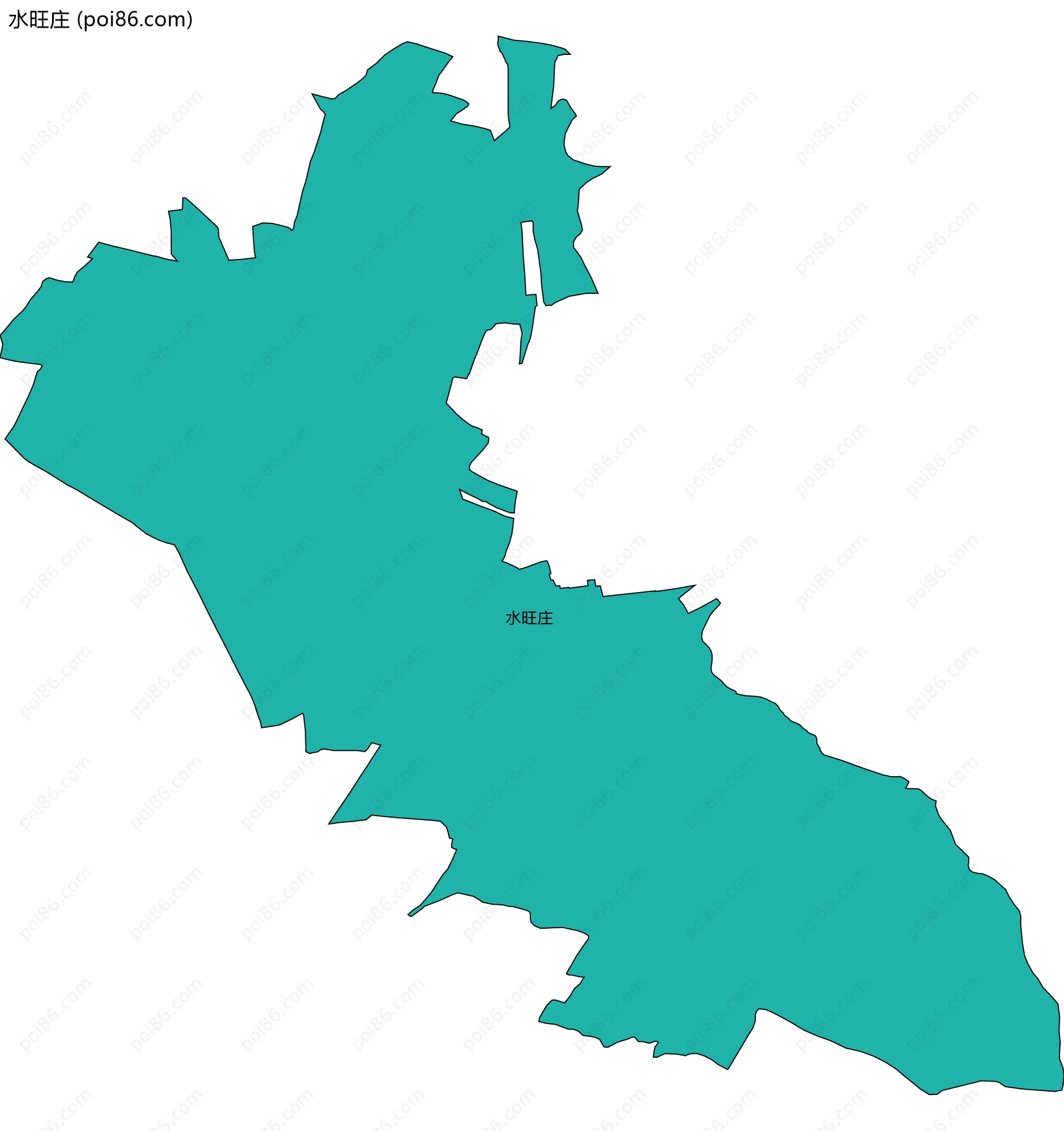 水旺庄边界地图