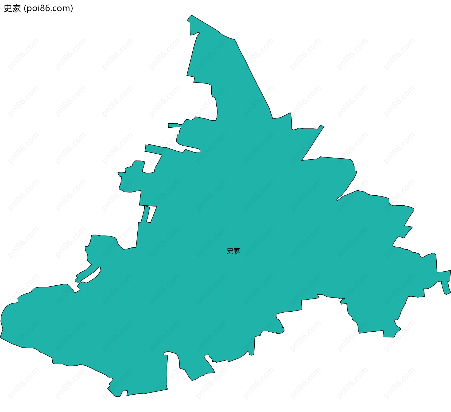 史家边界地图