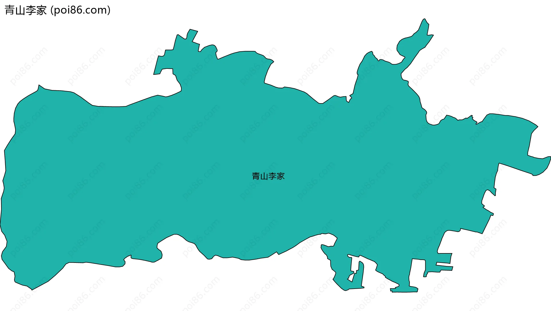 青山李家边界地图