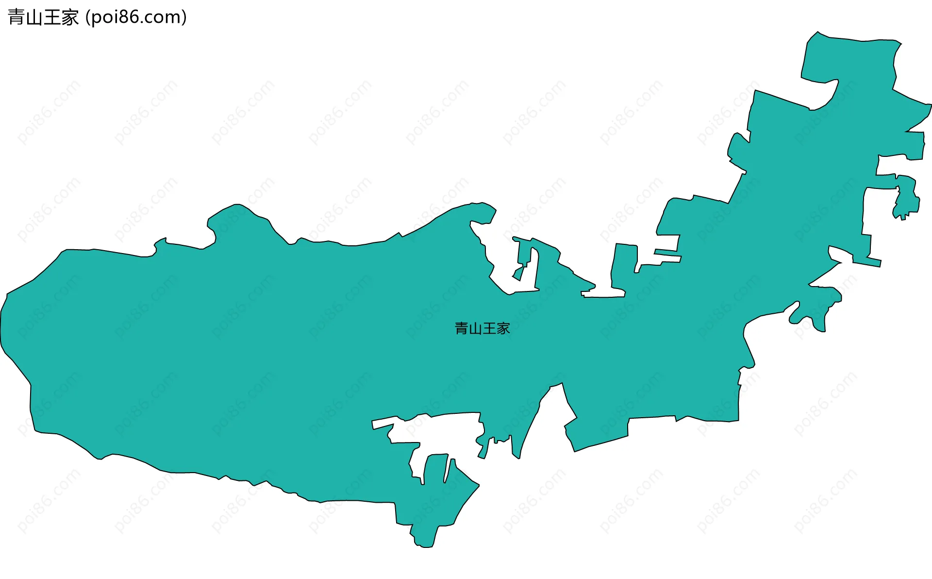 青山王家边界地图