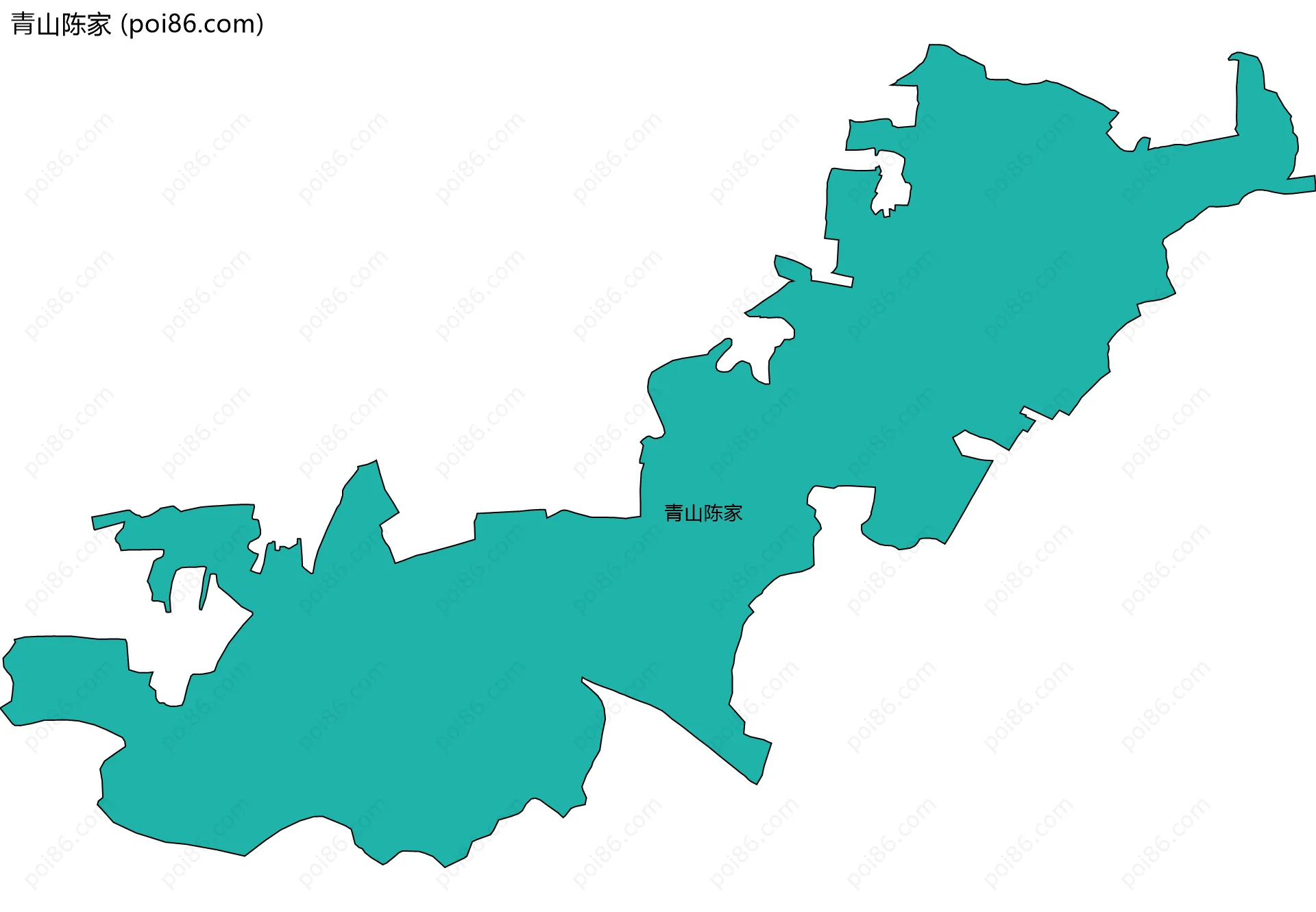 青山陈家边界地图