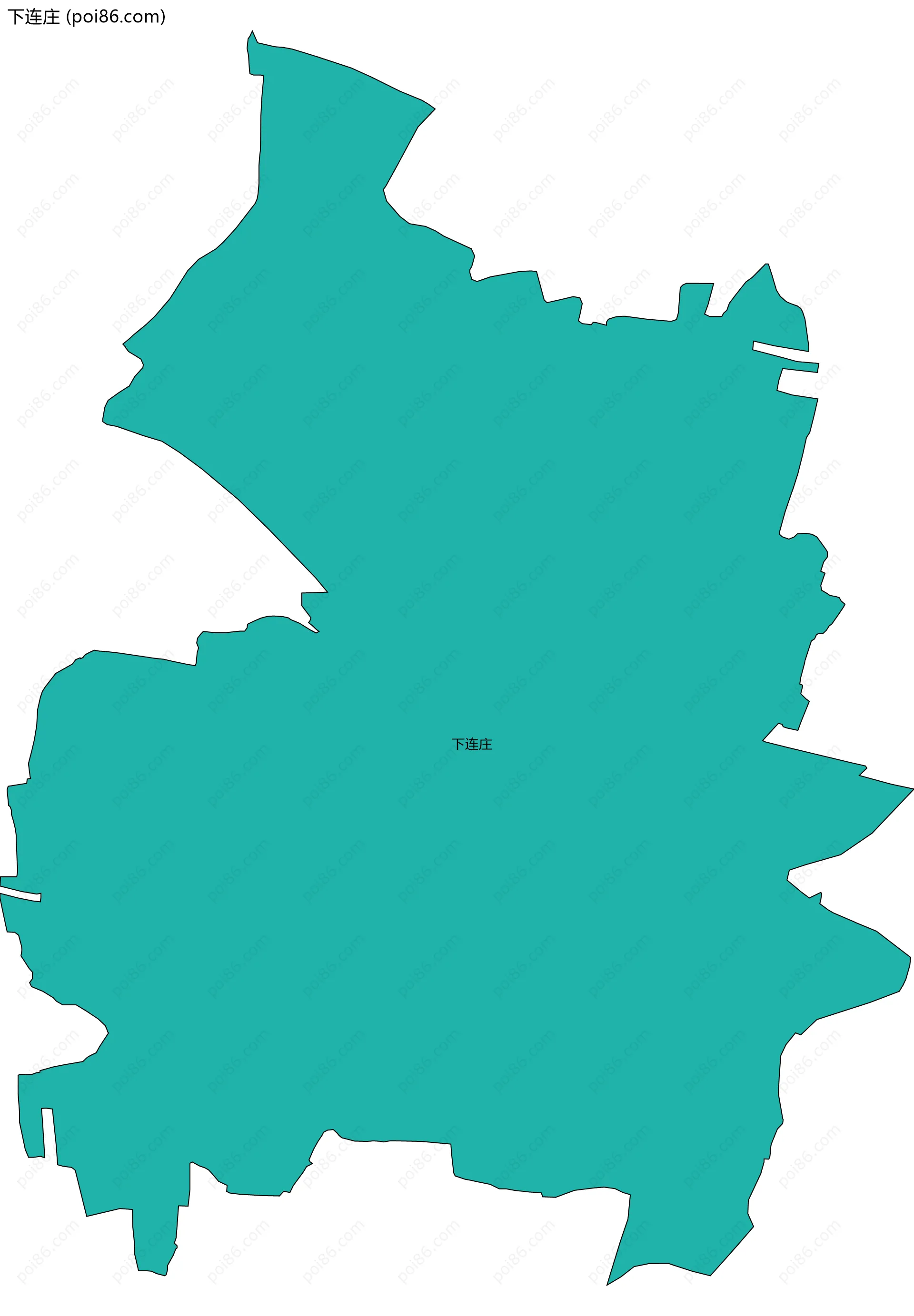 下连庄边界地图