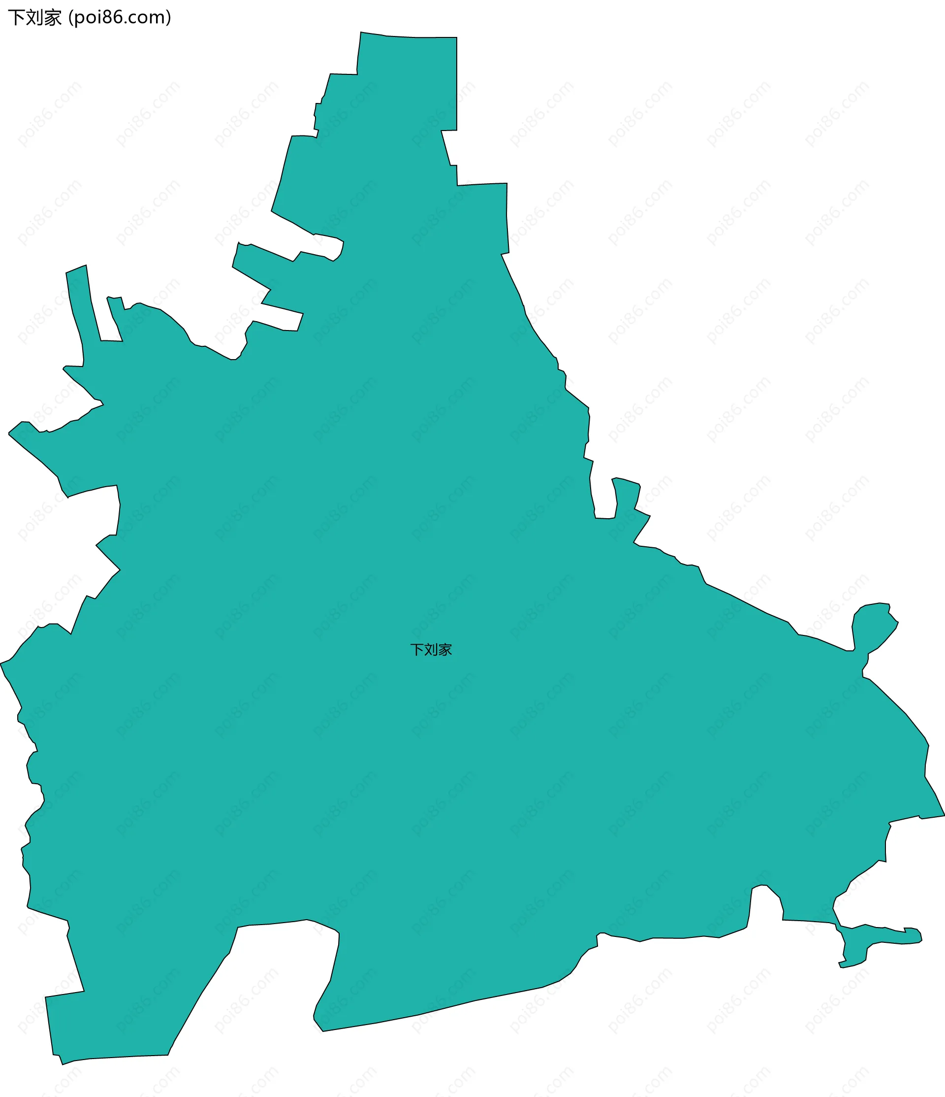 下刘家边界地图