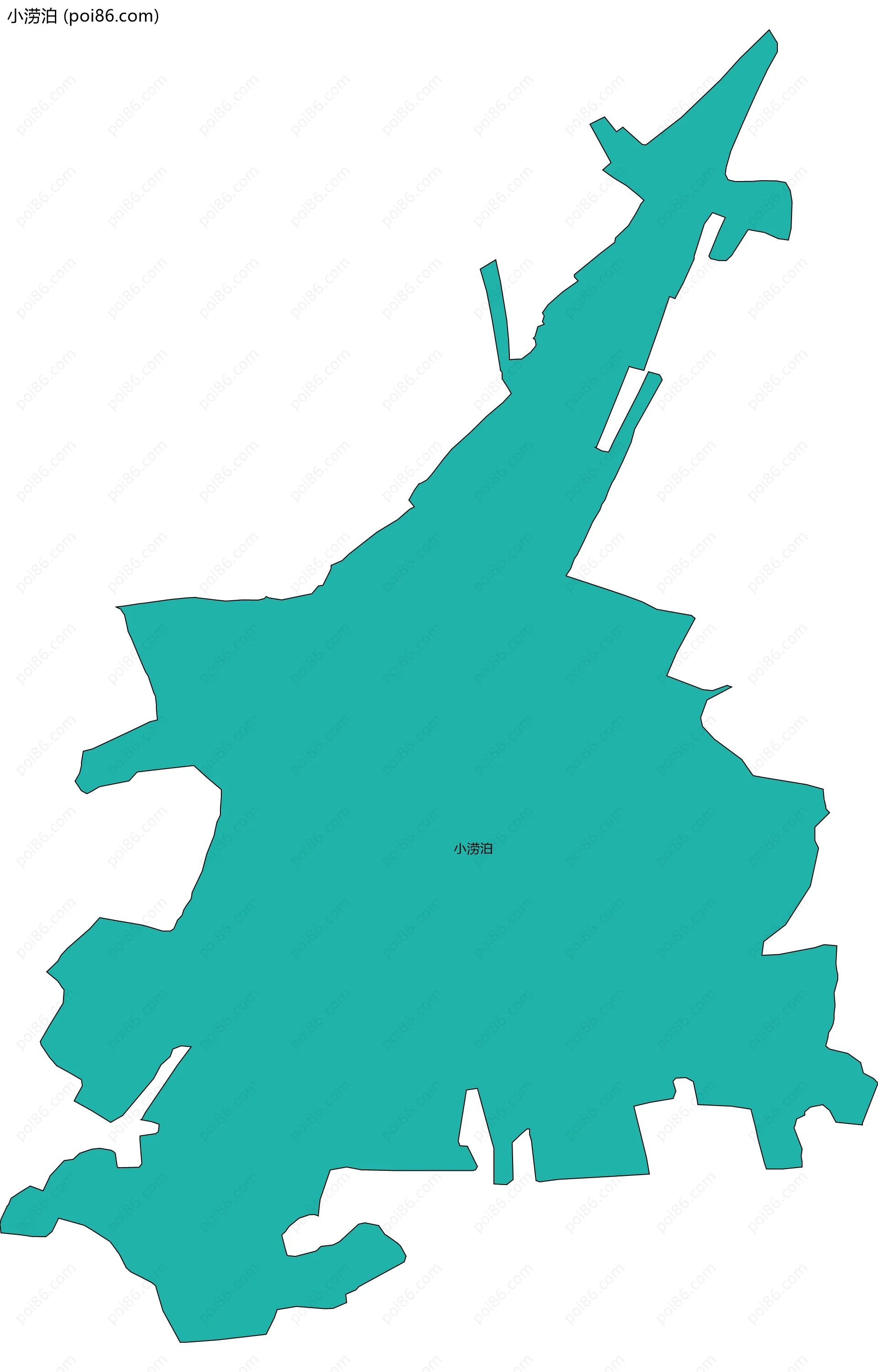 小涝泊边界地图