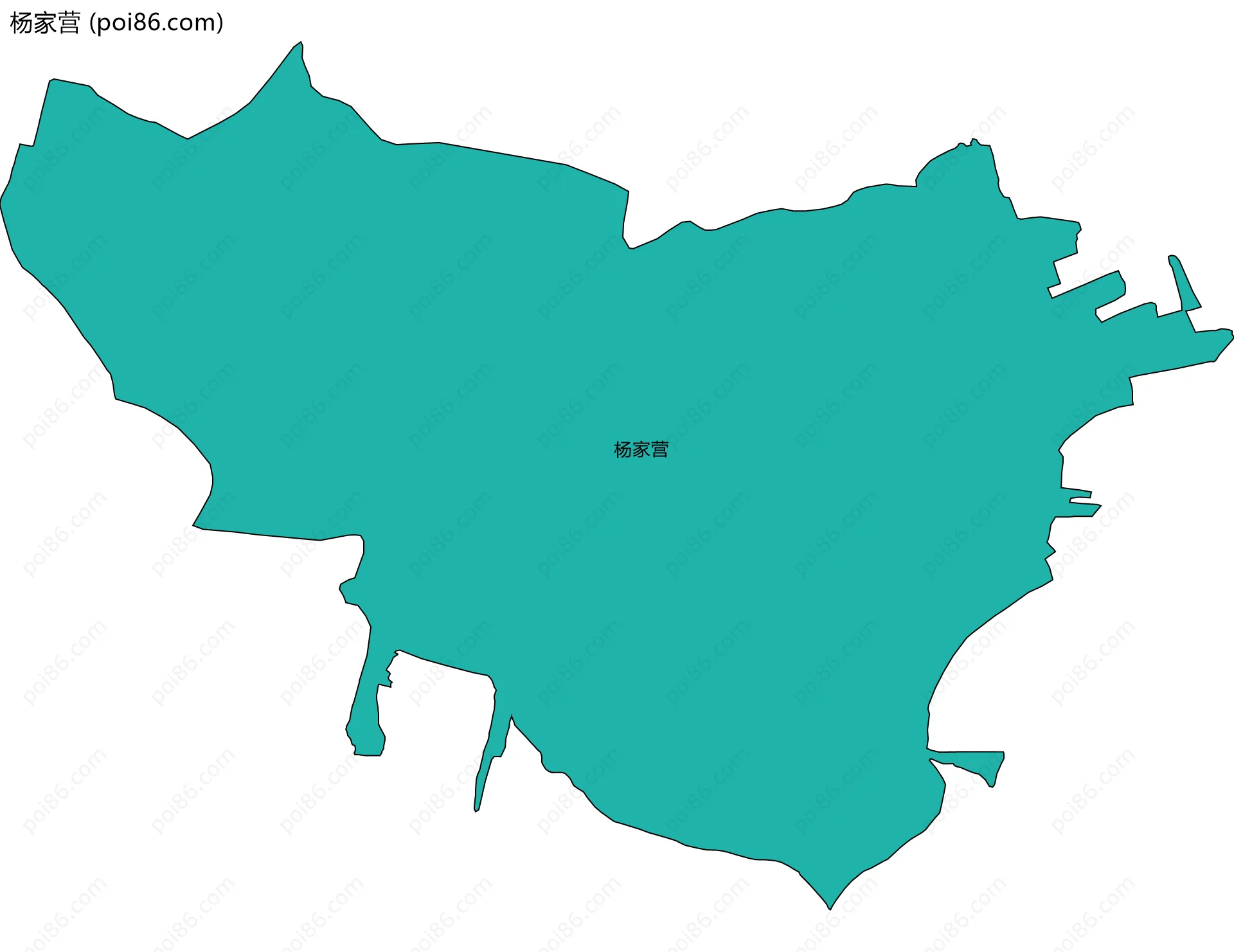 杨家营边界地图