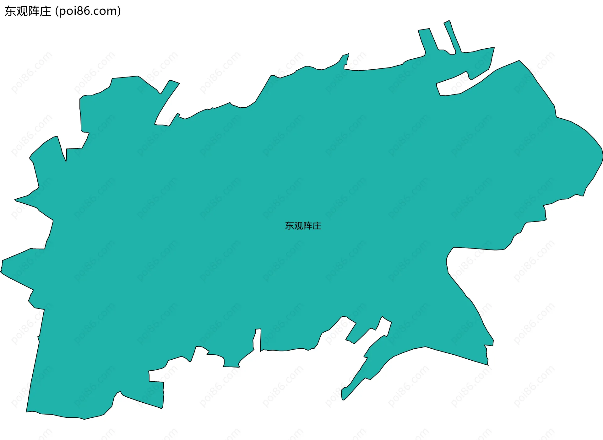 东观阵庄边界地图