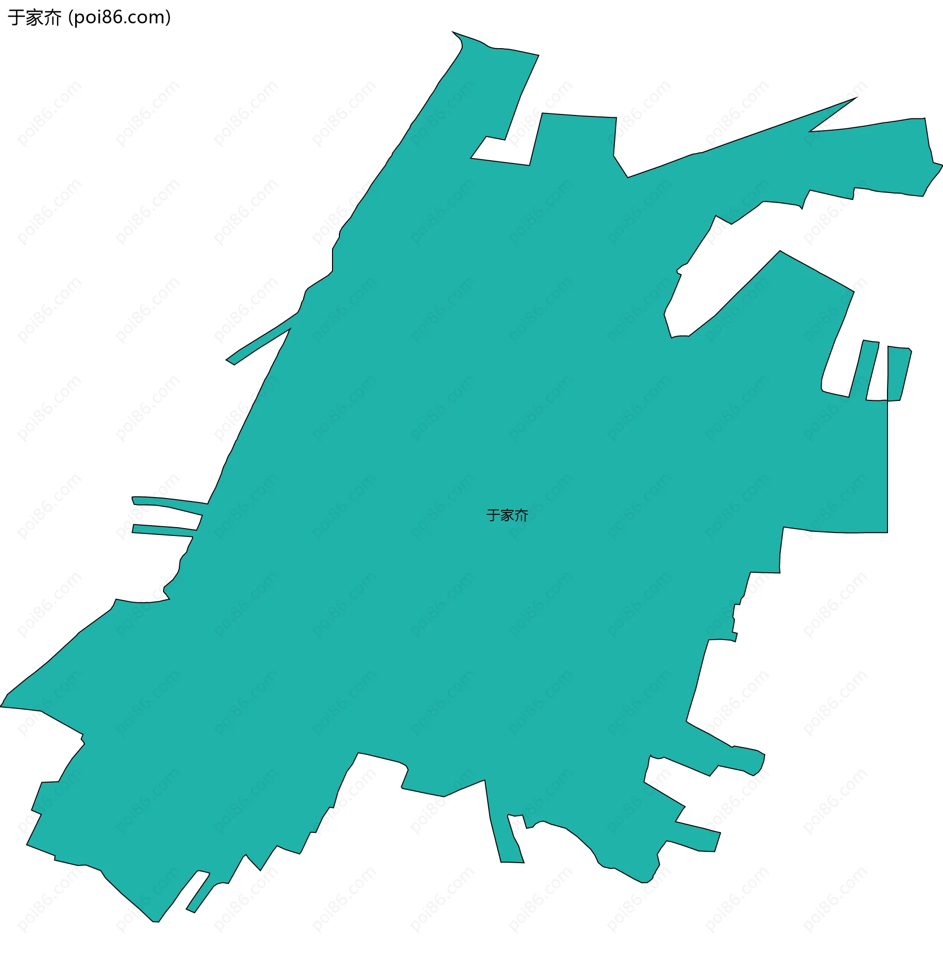 于家夼边界地图