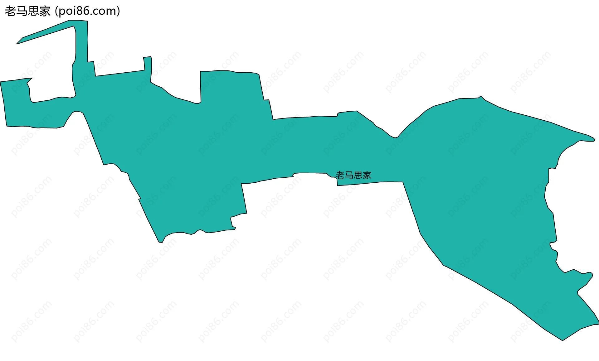 老马思家边界地图