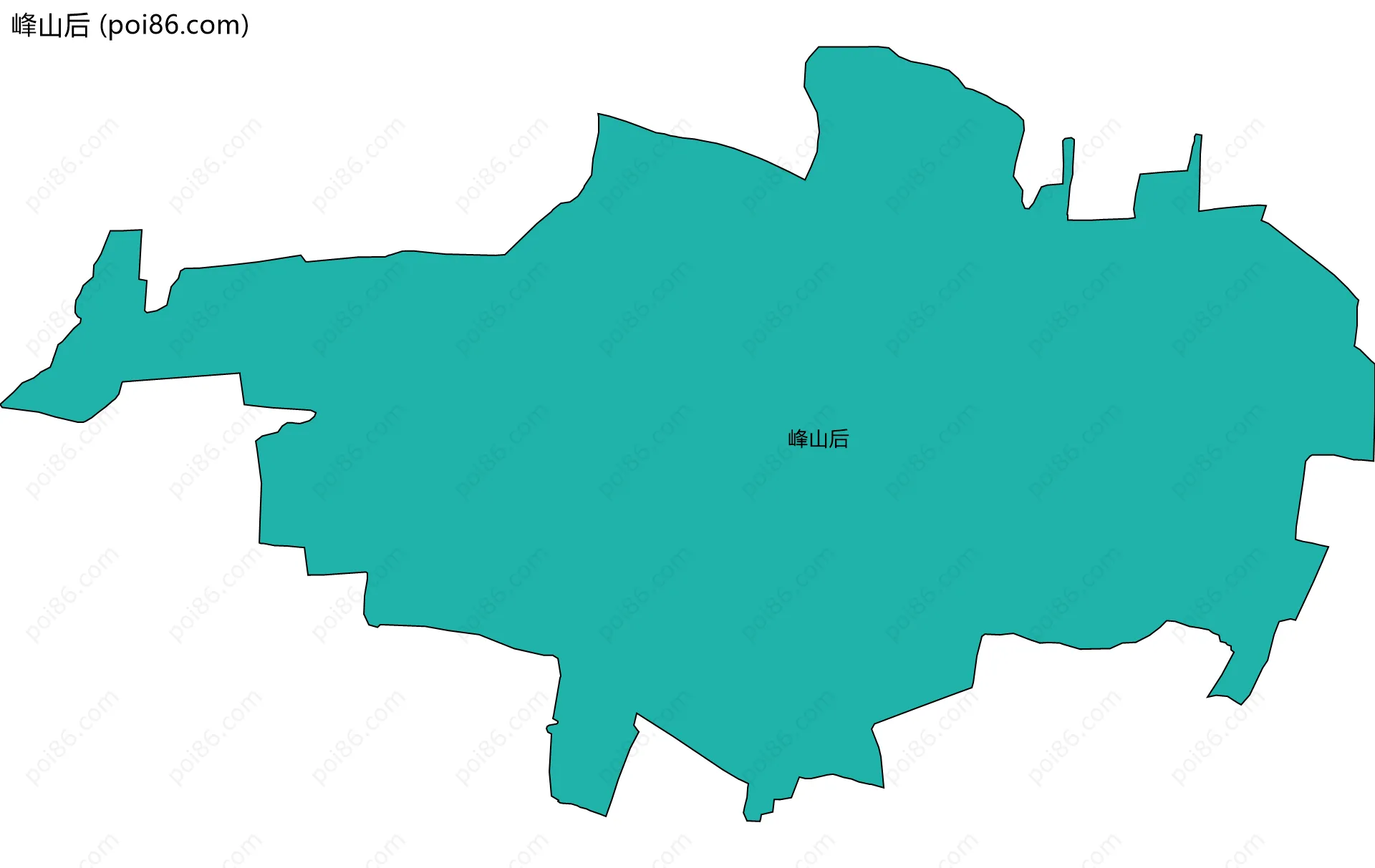 峰山后边界地图