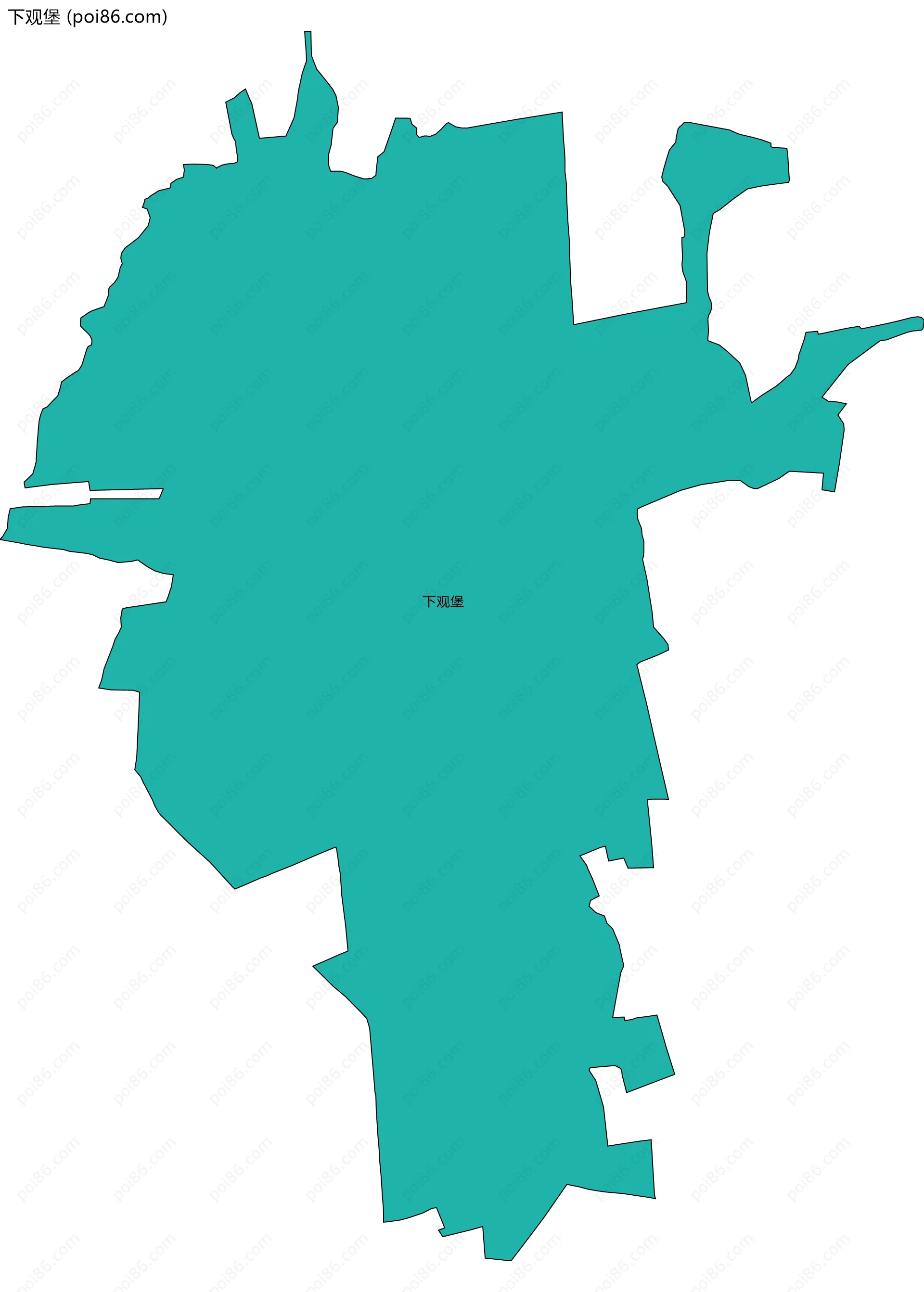 下观堡边界地图