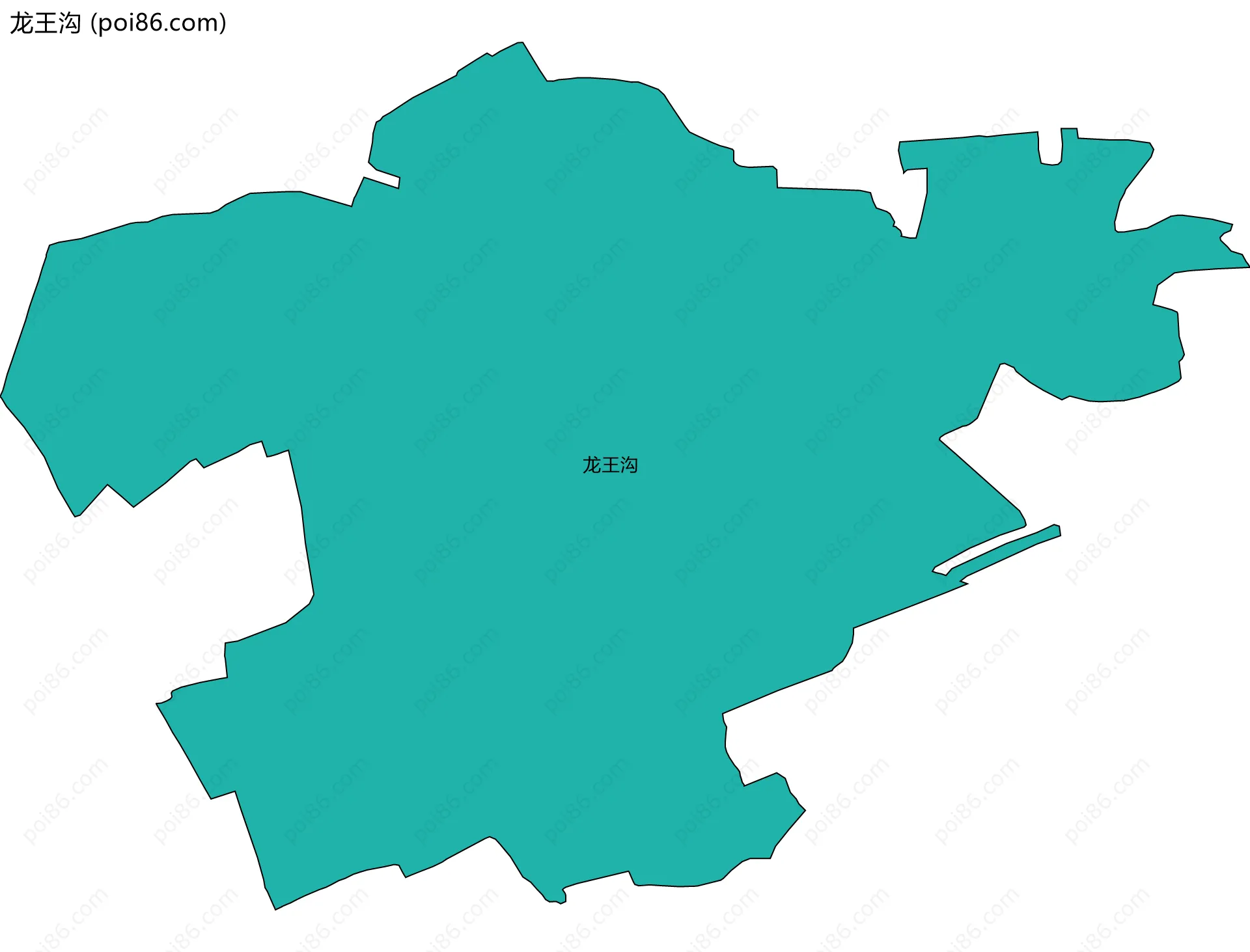龙王沟边界地图