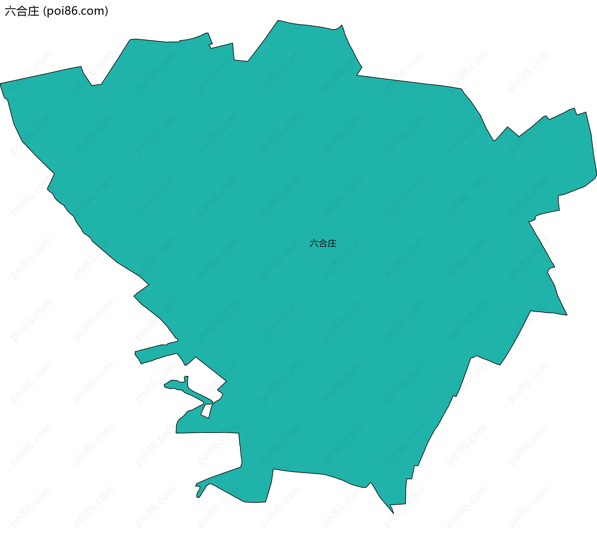 六合庄边界地图