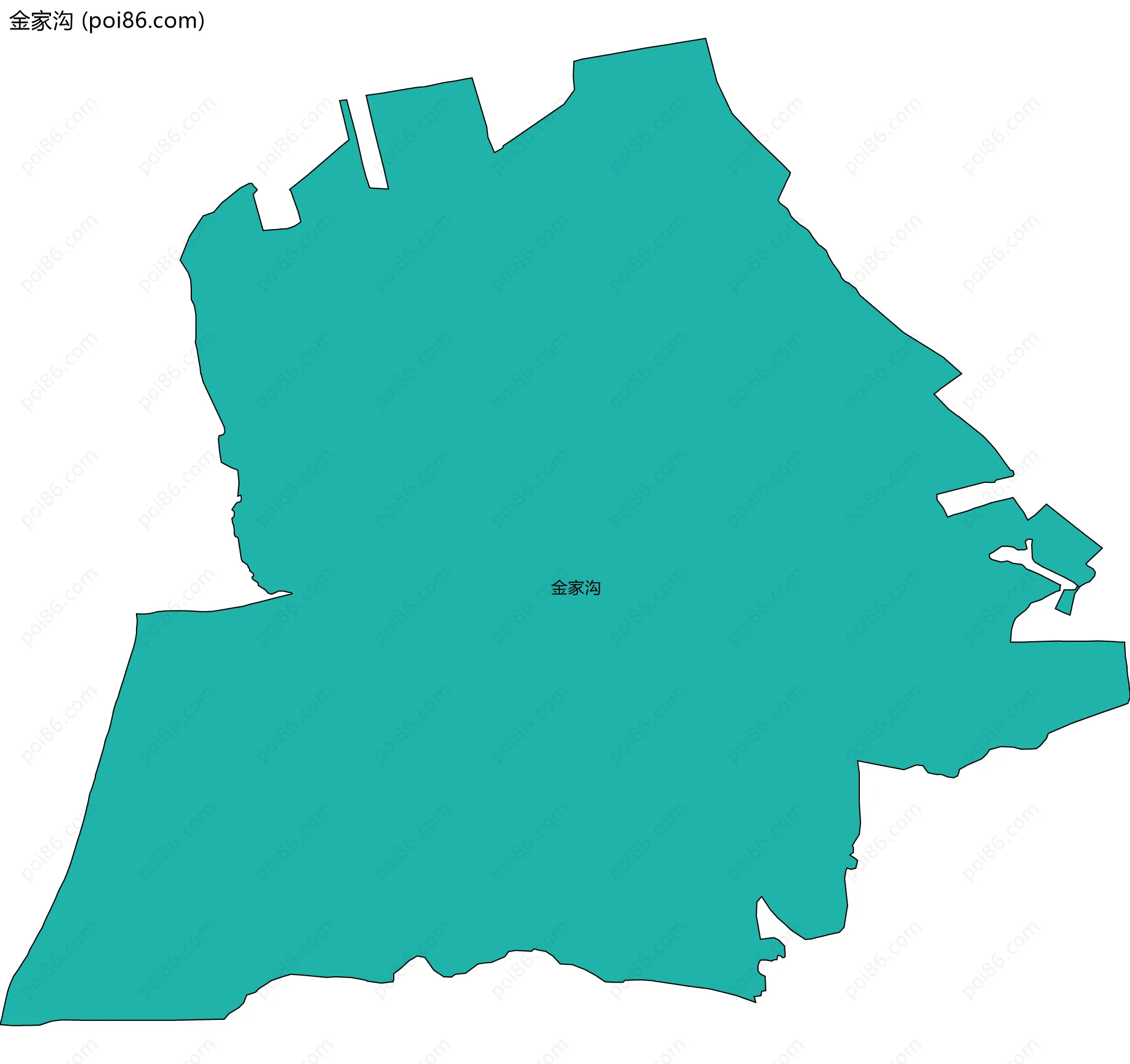 金家沟边界地图