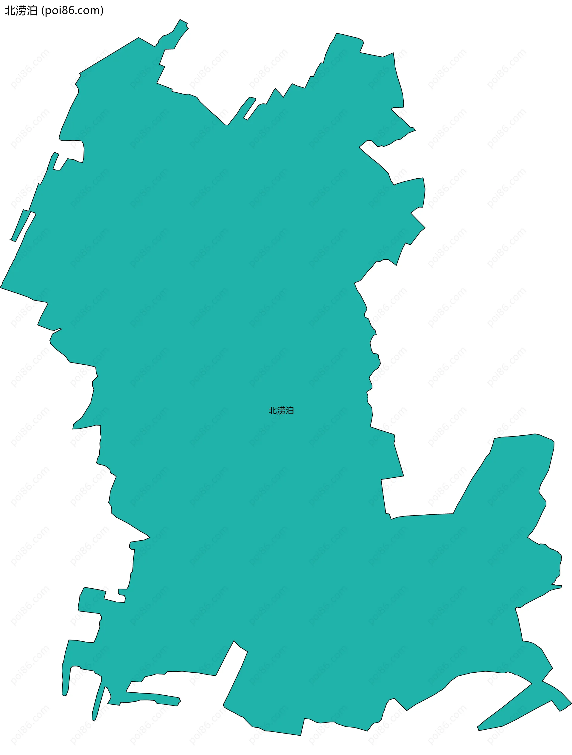 北涝泊边界地图