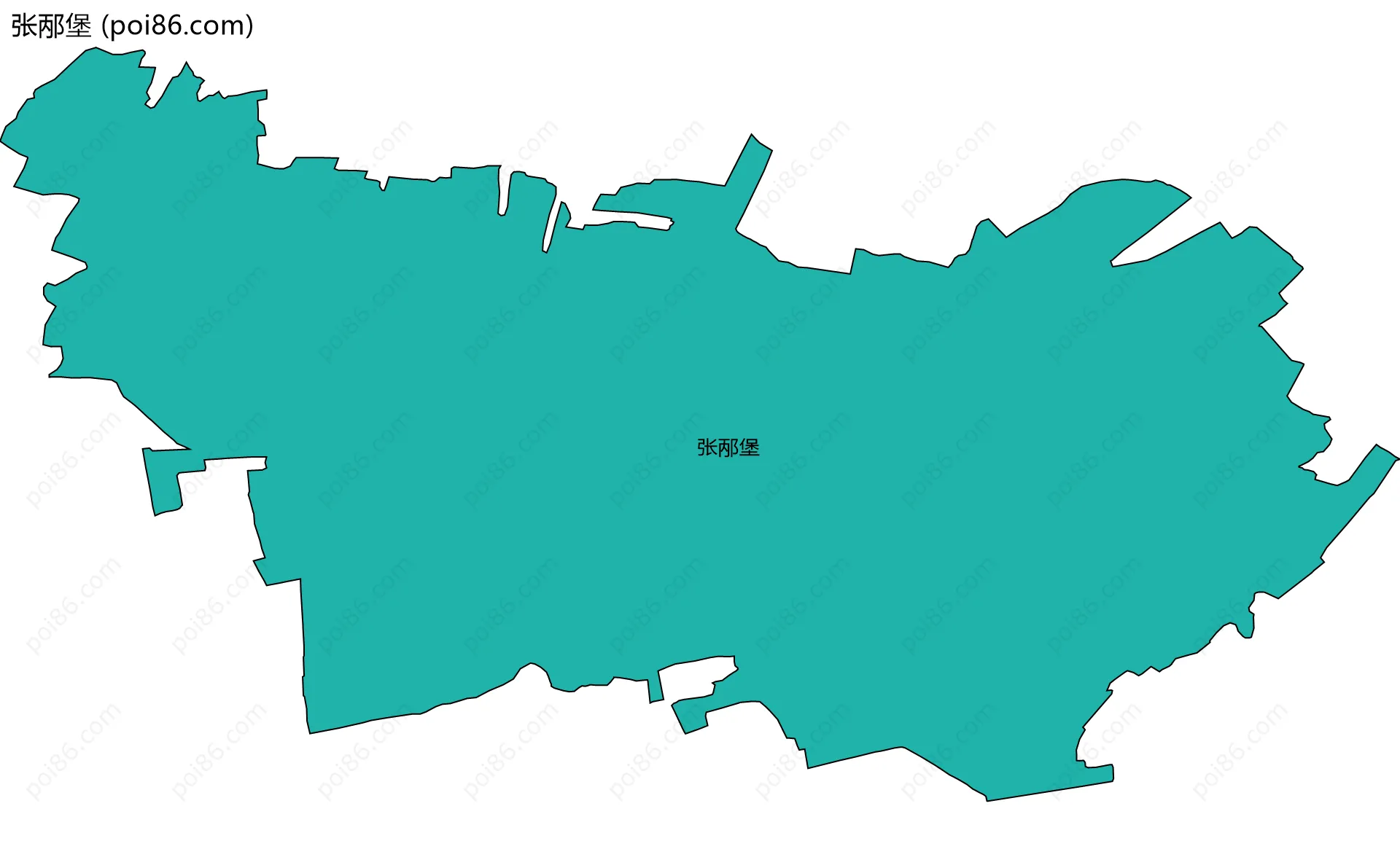 张邴堡边界地图