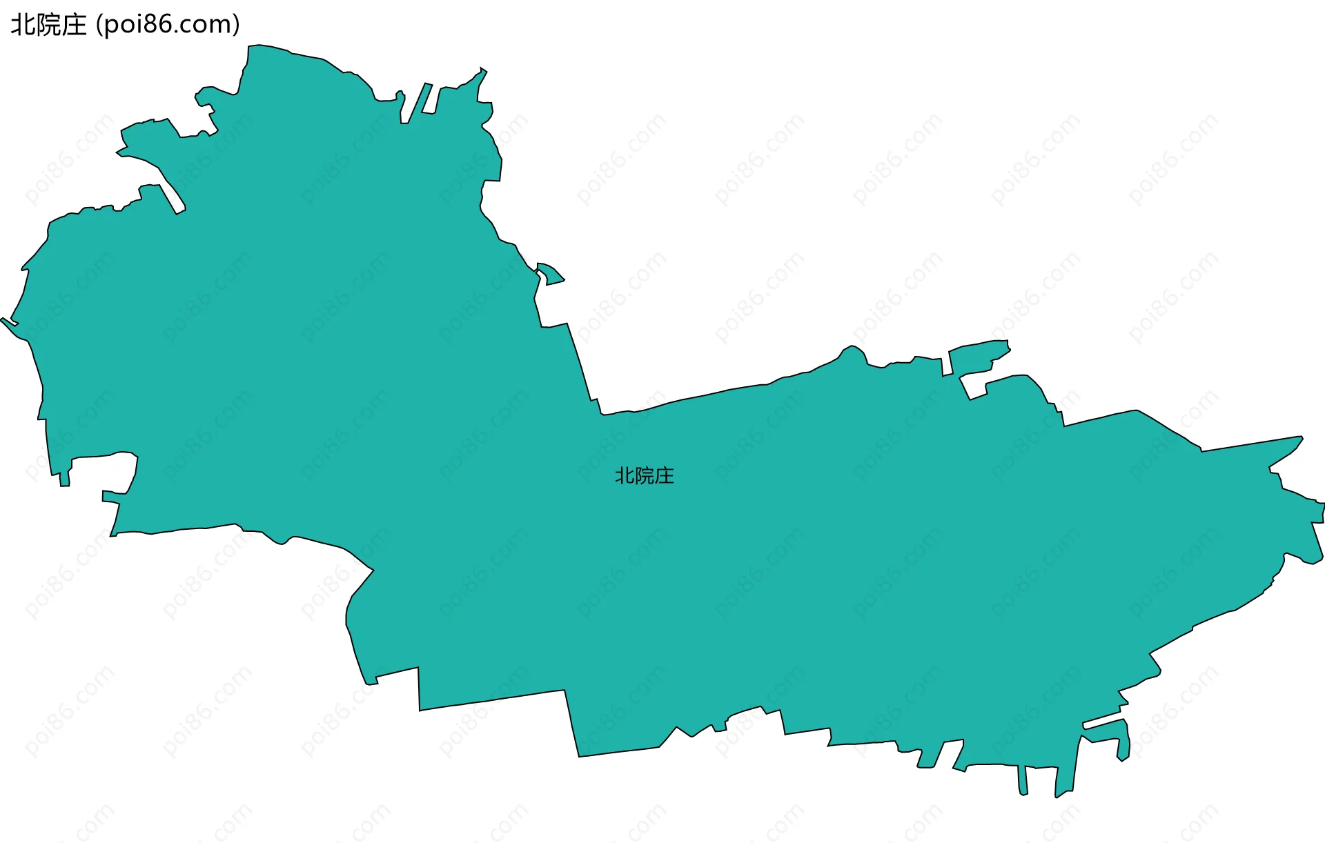 北院庄边界地图