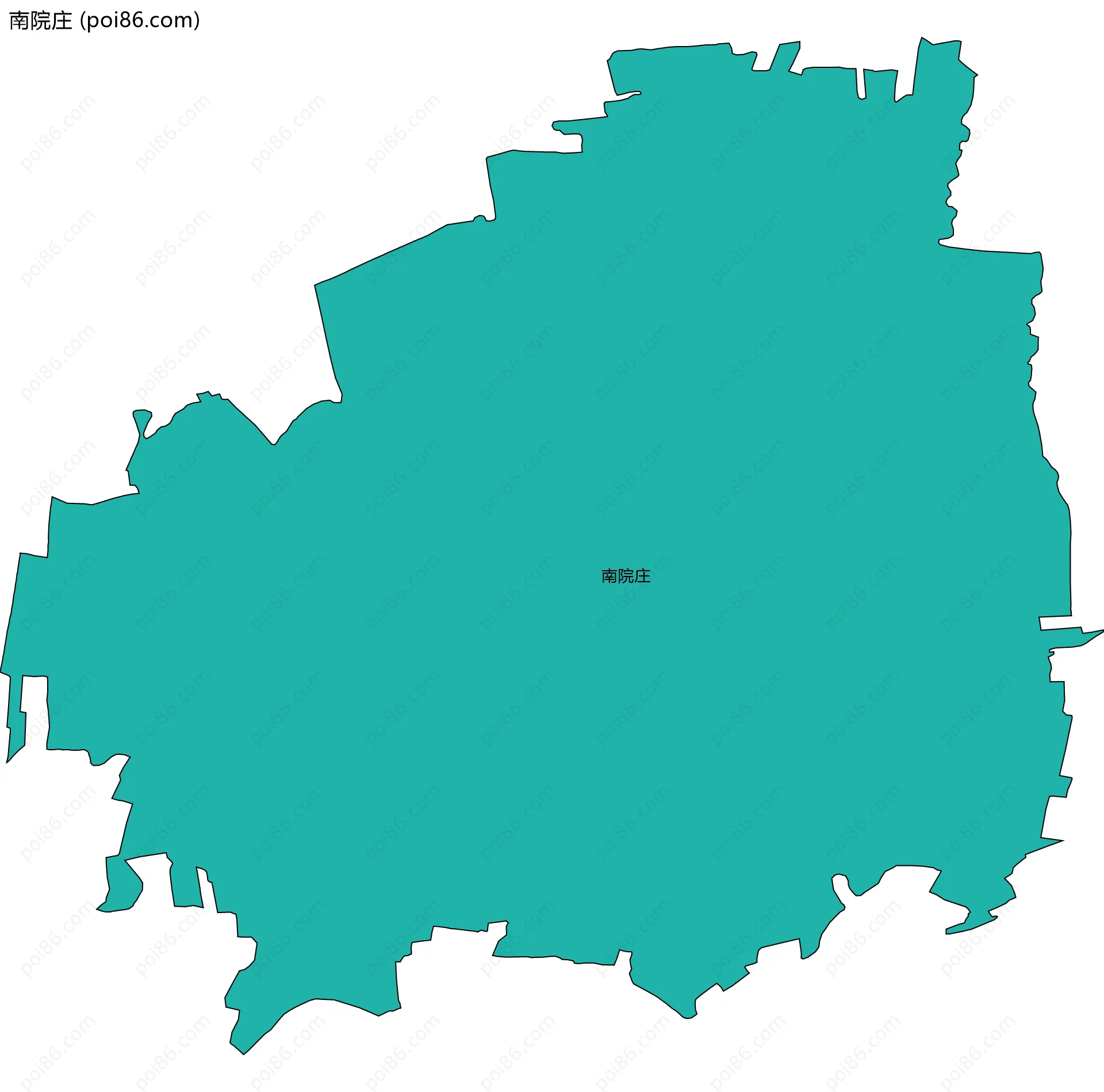 南院庄边界地图