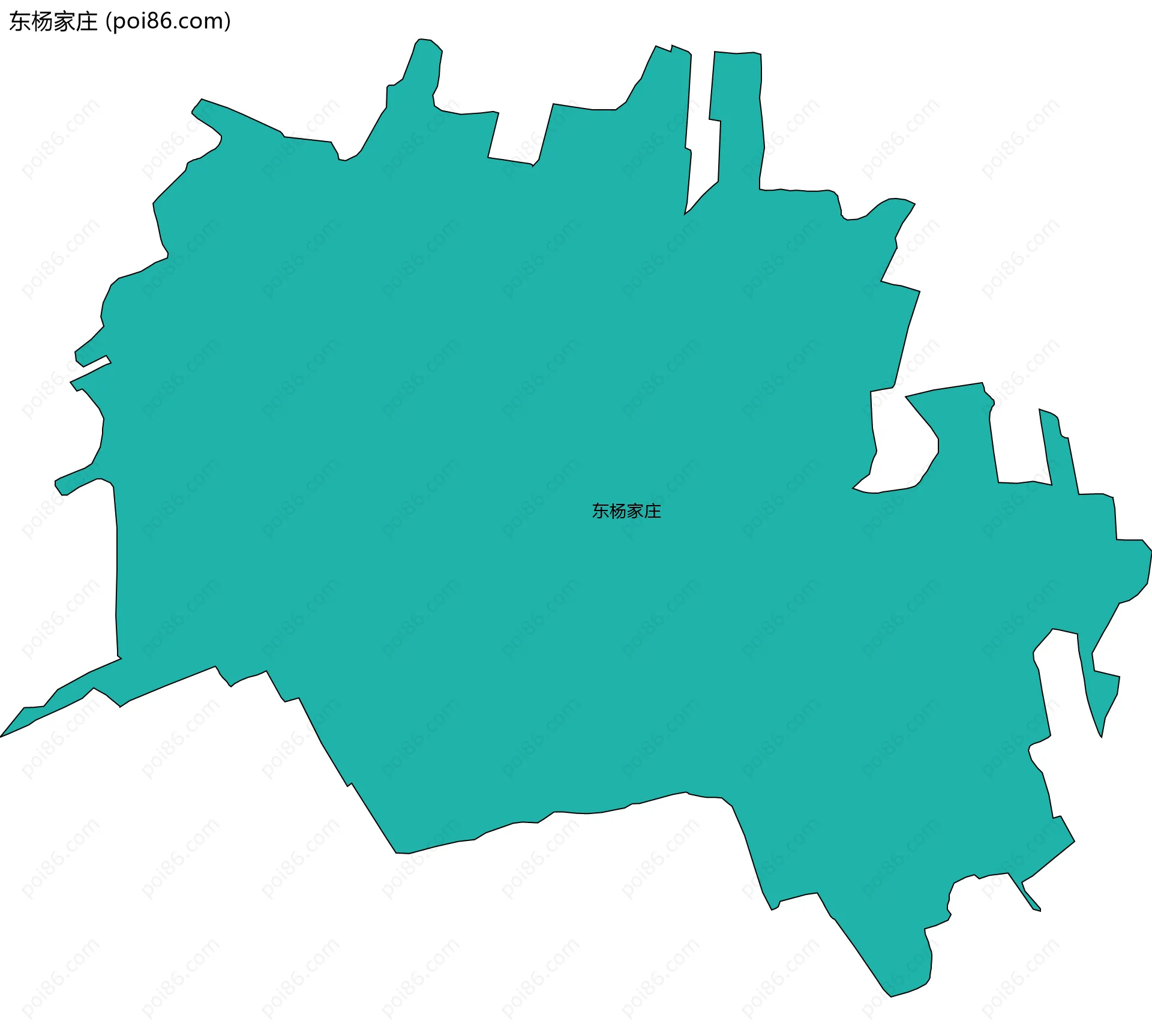 东杨家庄边界地图
