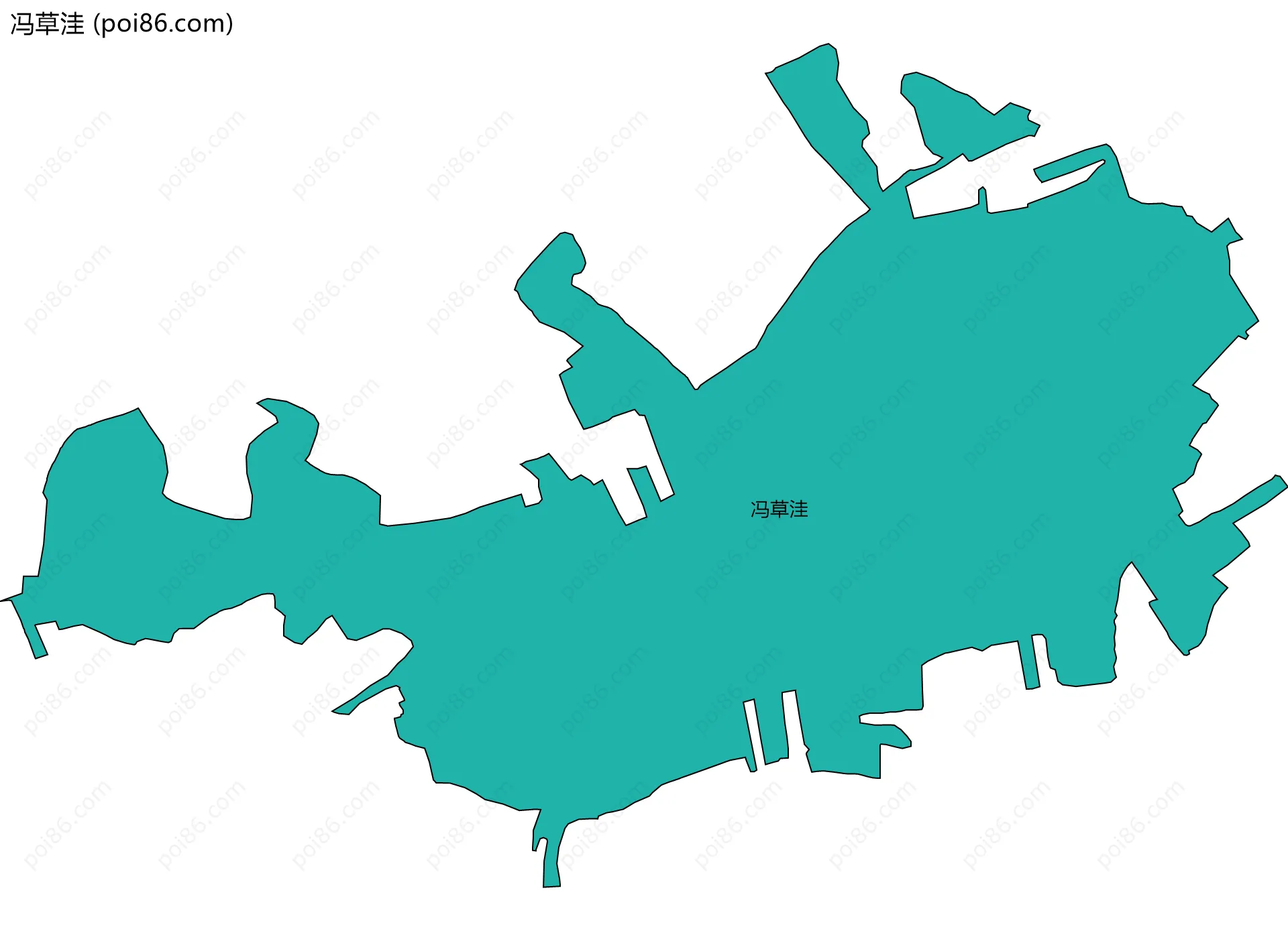 冯草洼边界地图