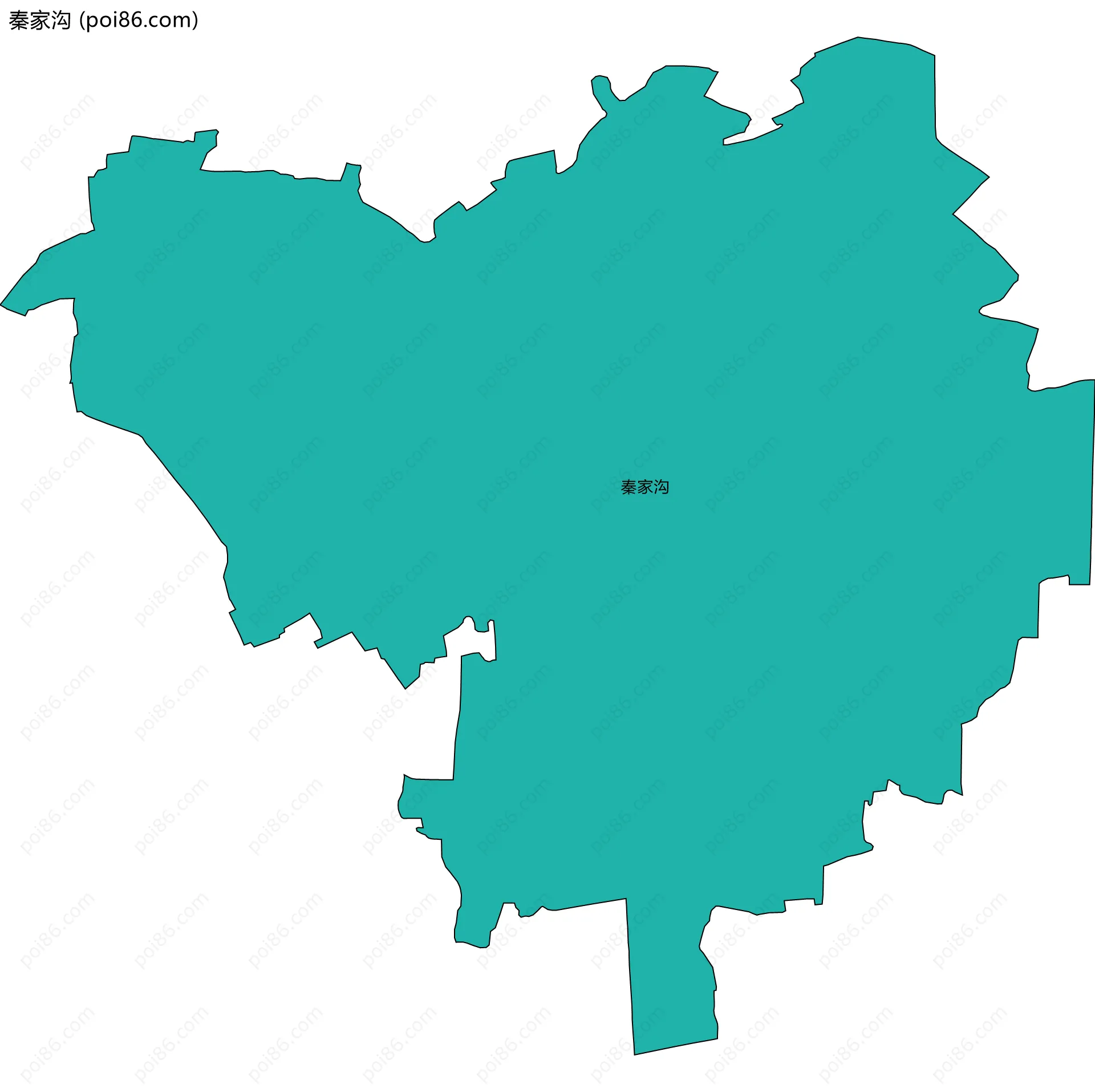 秦家沟边界地图