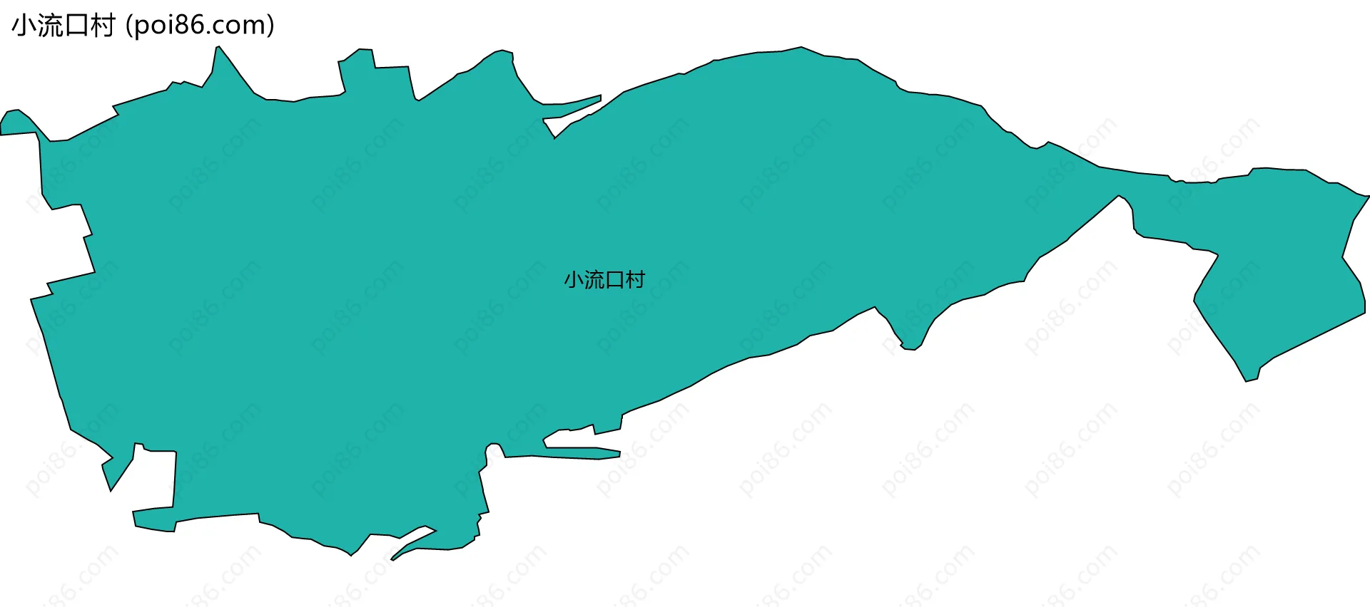 小流口村边界地图