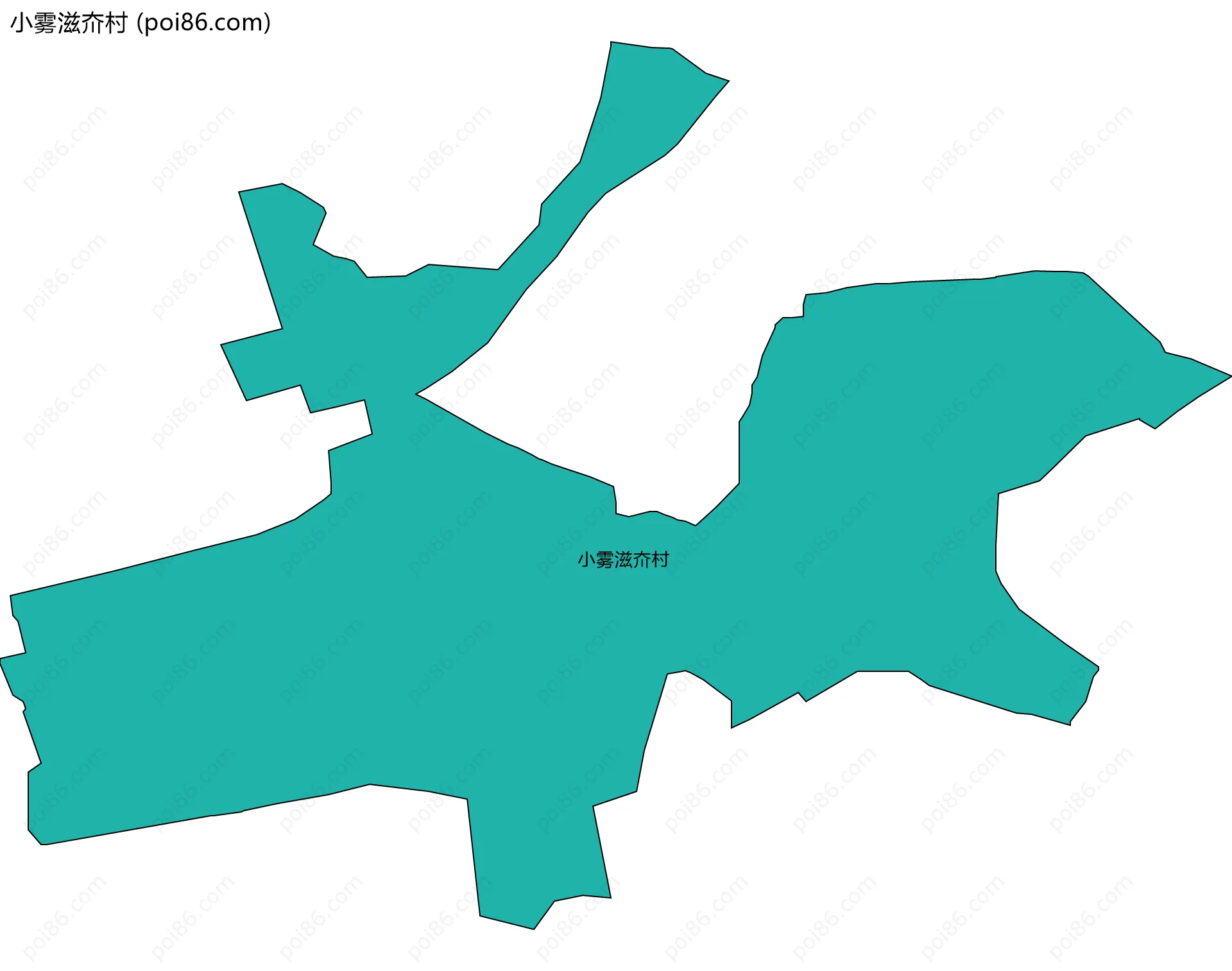 小雾滋夼村边界地图