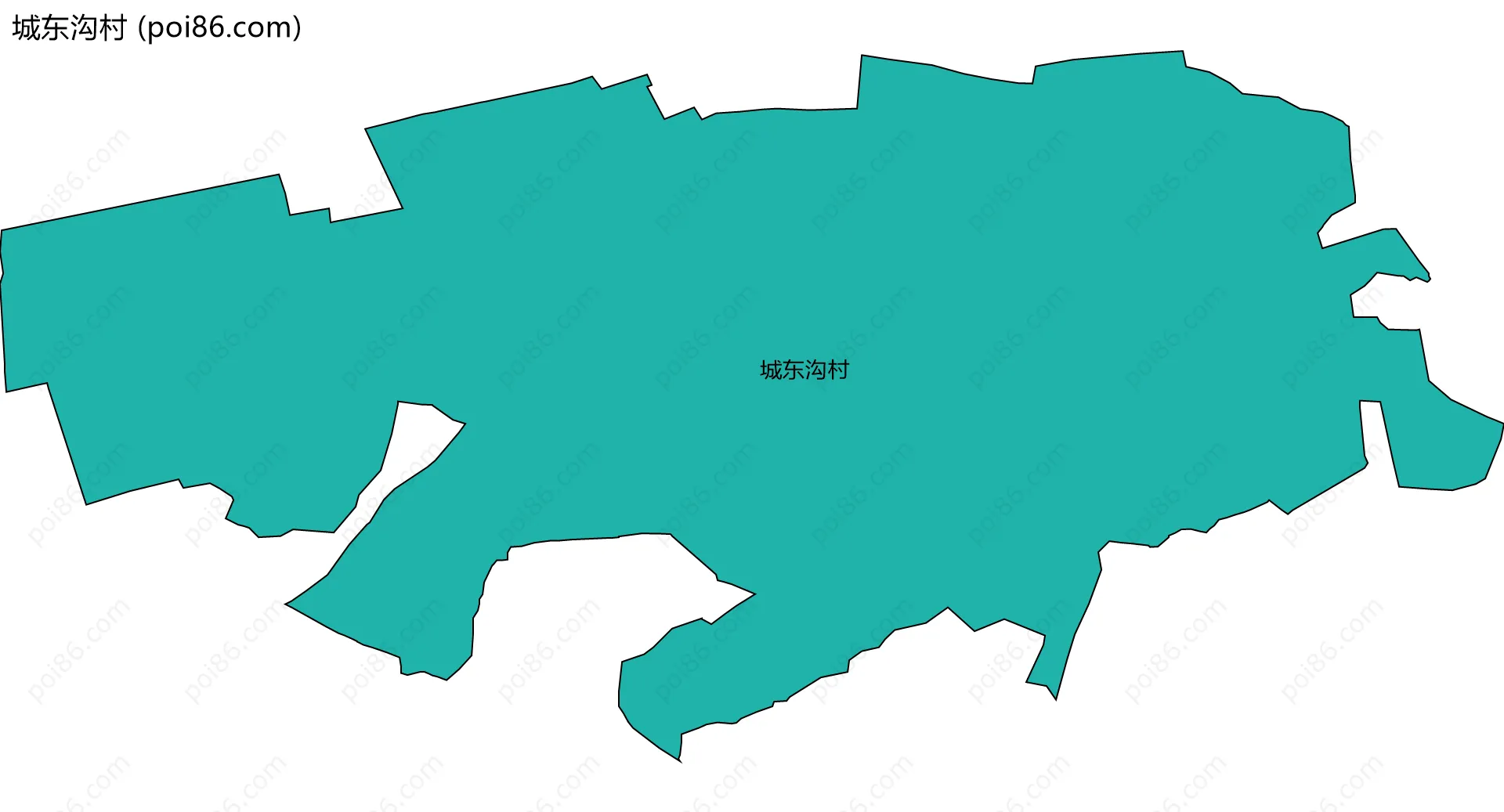 城东沟村边界地图