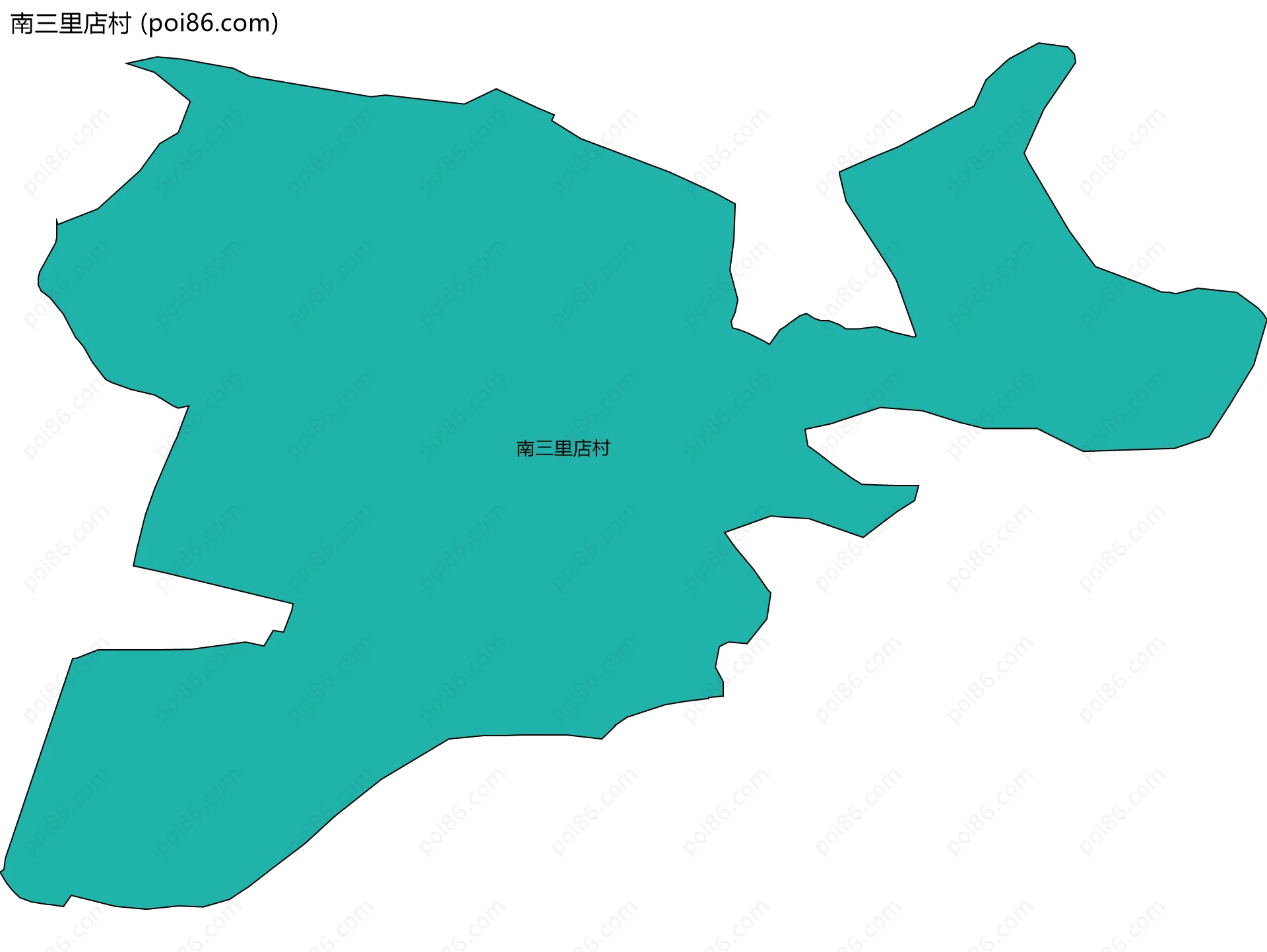 南三里店村边界地图