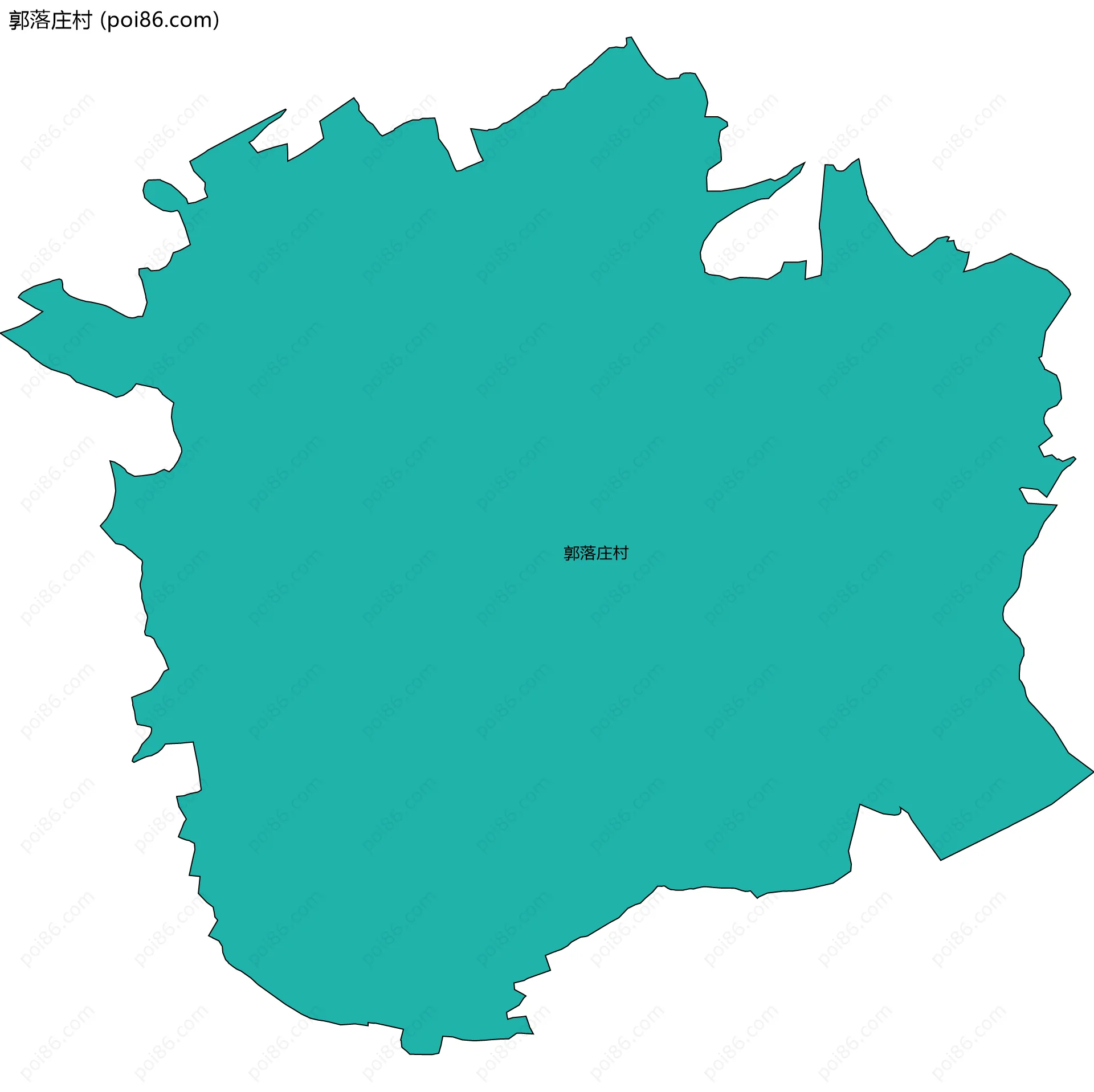 郭落庄村边界地图