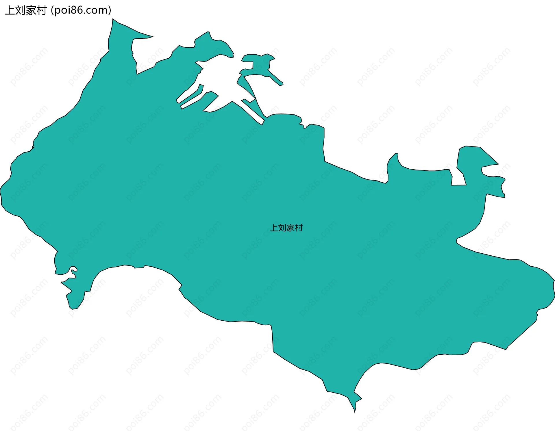 上刘家村边界地图