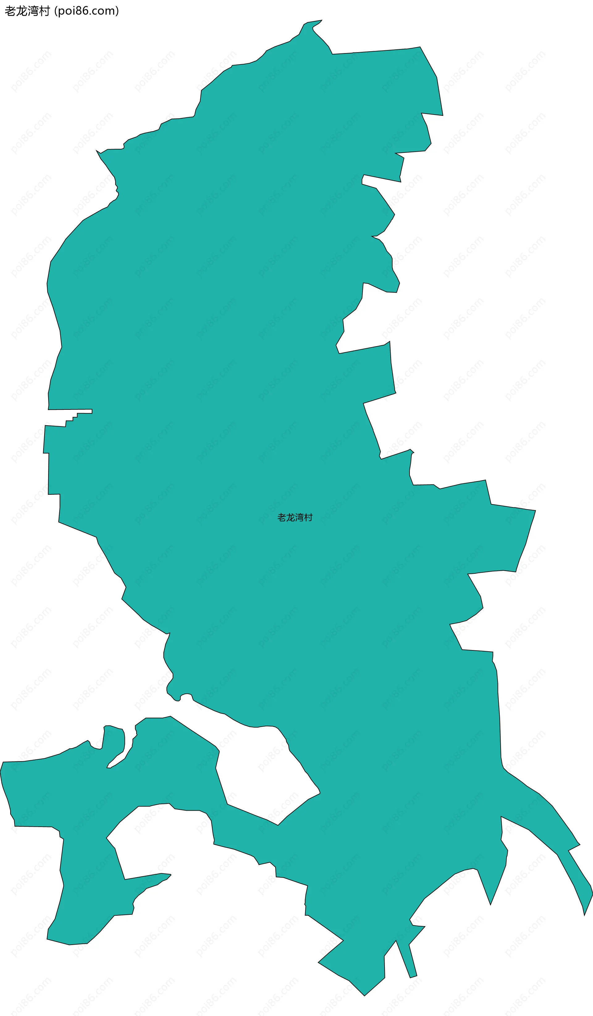 老龙湾村边界地图