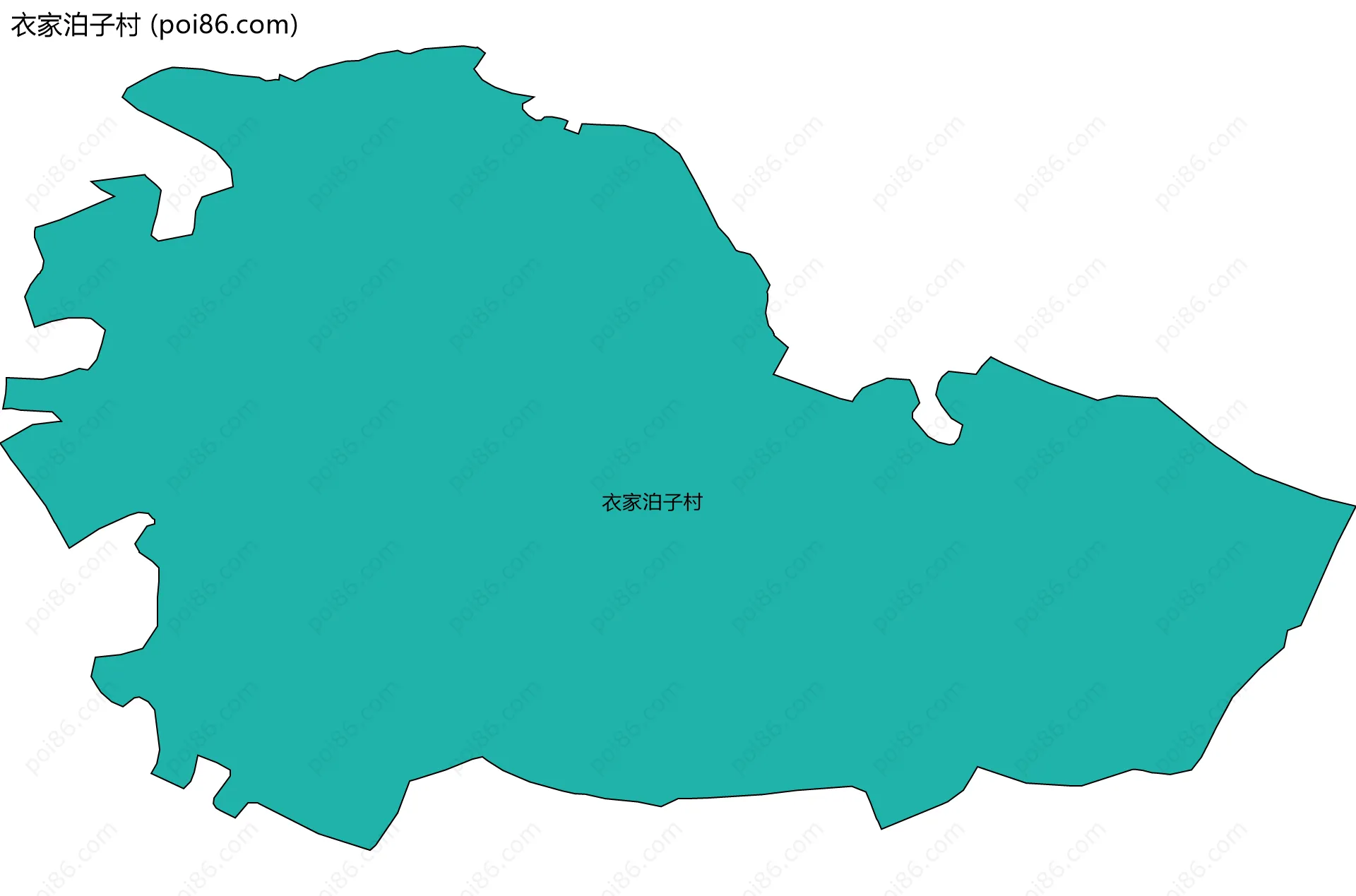 衣家泊子村边界地图