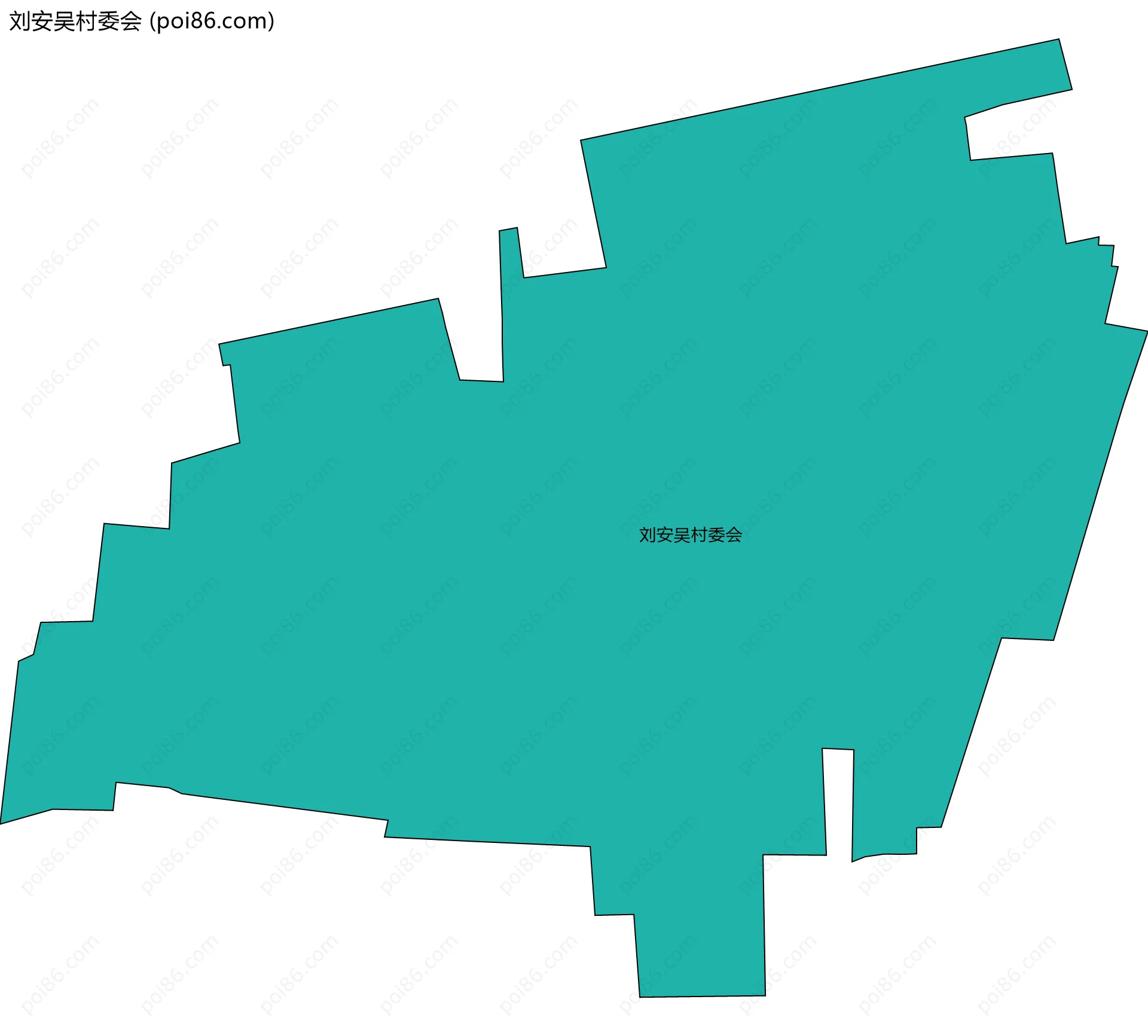 刘安吴村委会边界地图