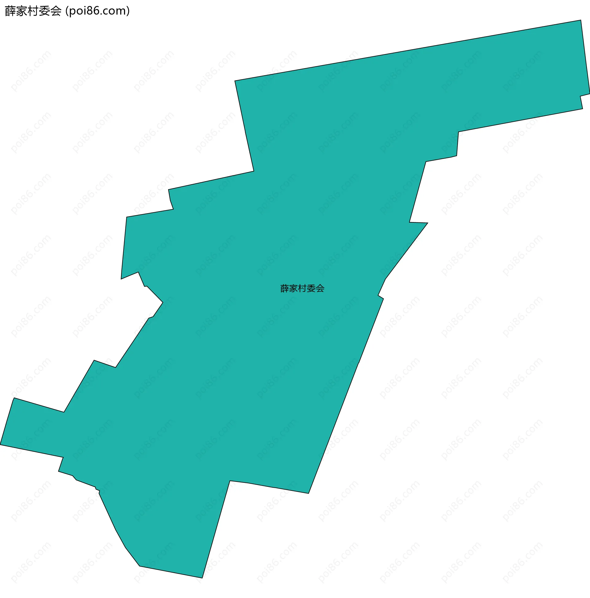 薛家村委会边界地图
