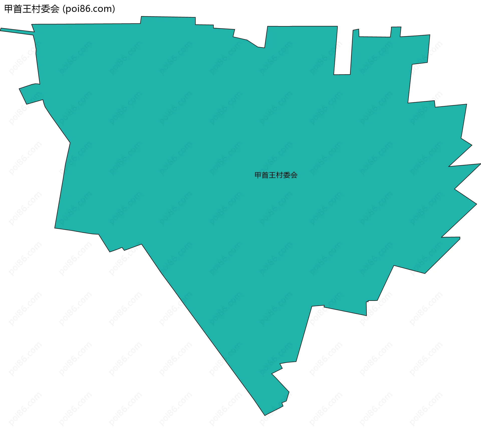 甲首王村委会边界地图