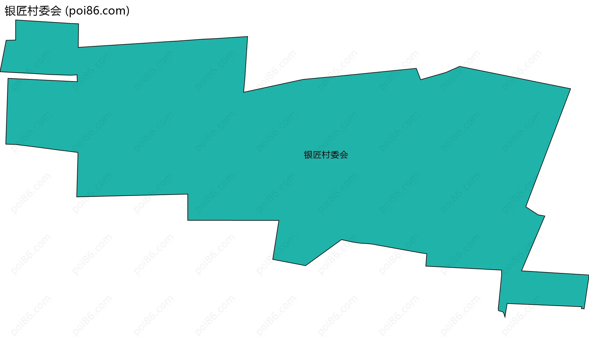 银匠村委会边界地图