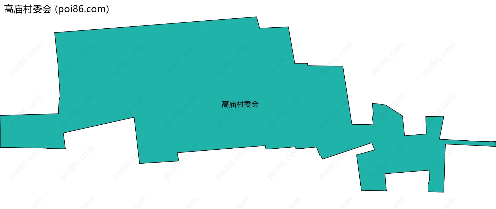 高庙村委会边界地图