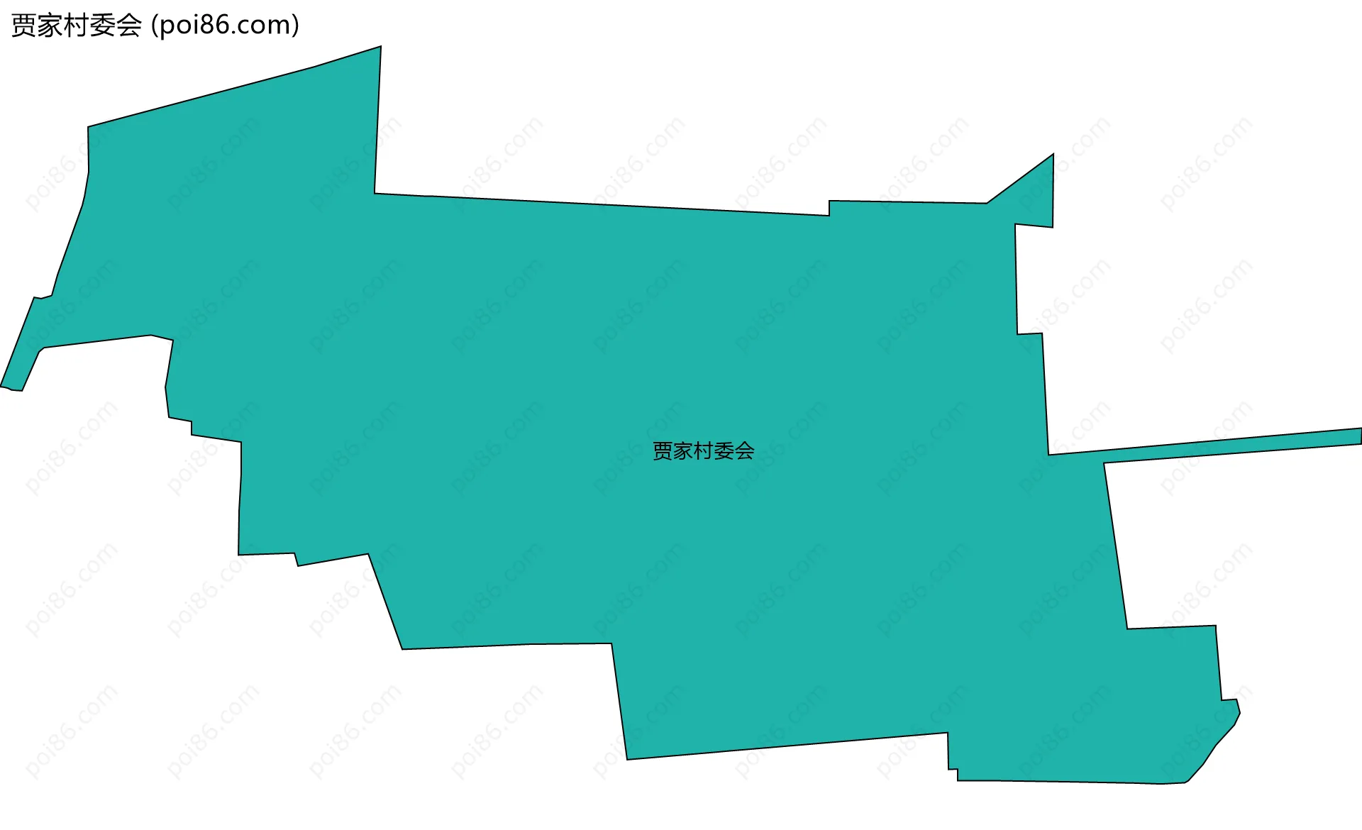 贾家村委会边界地图