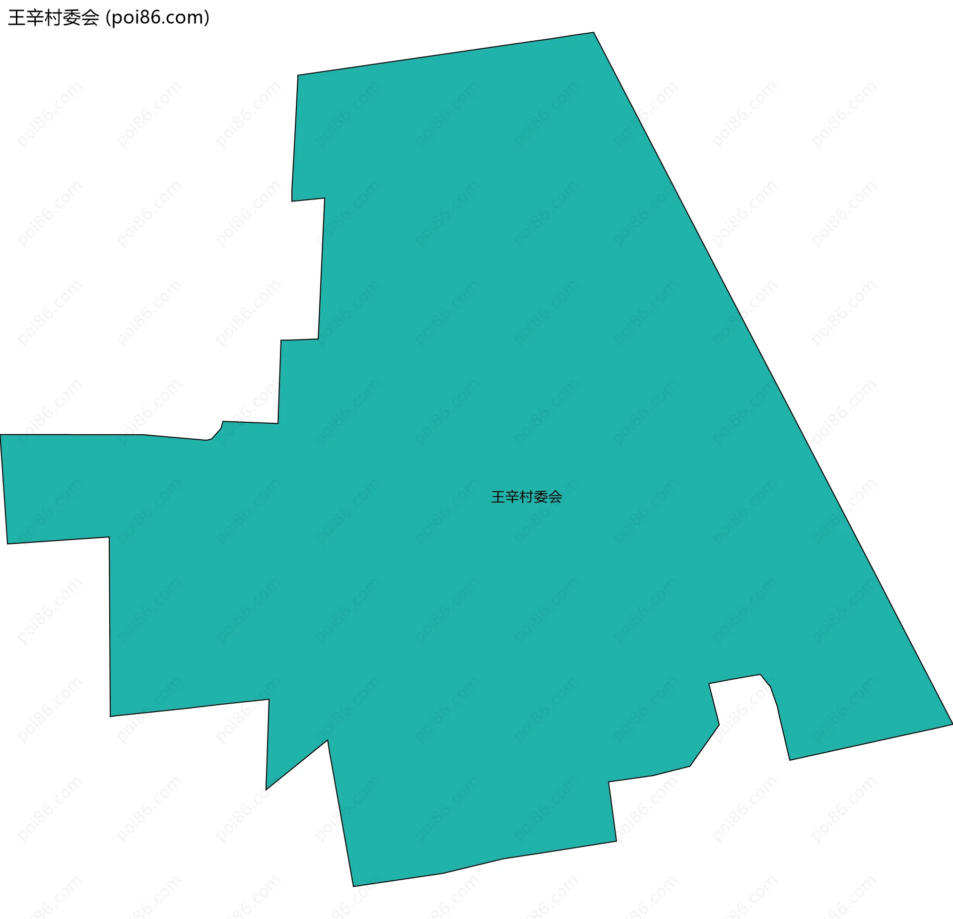 王辛村委会边界地图