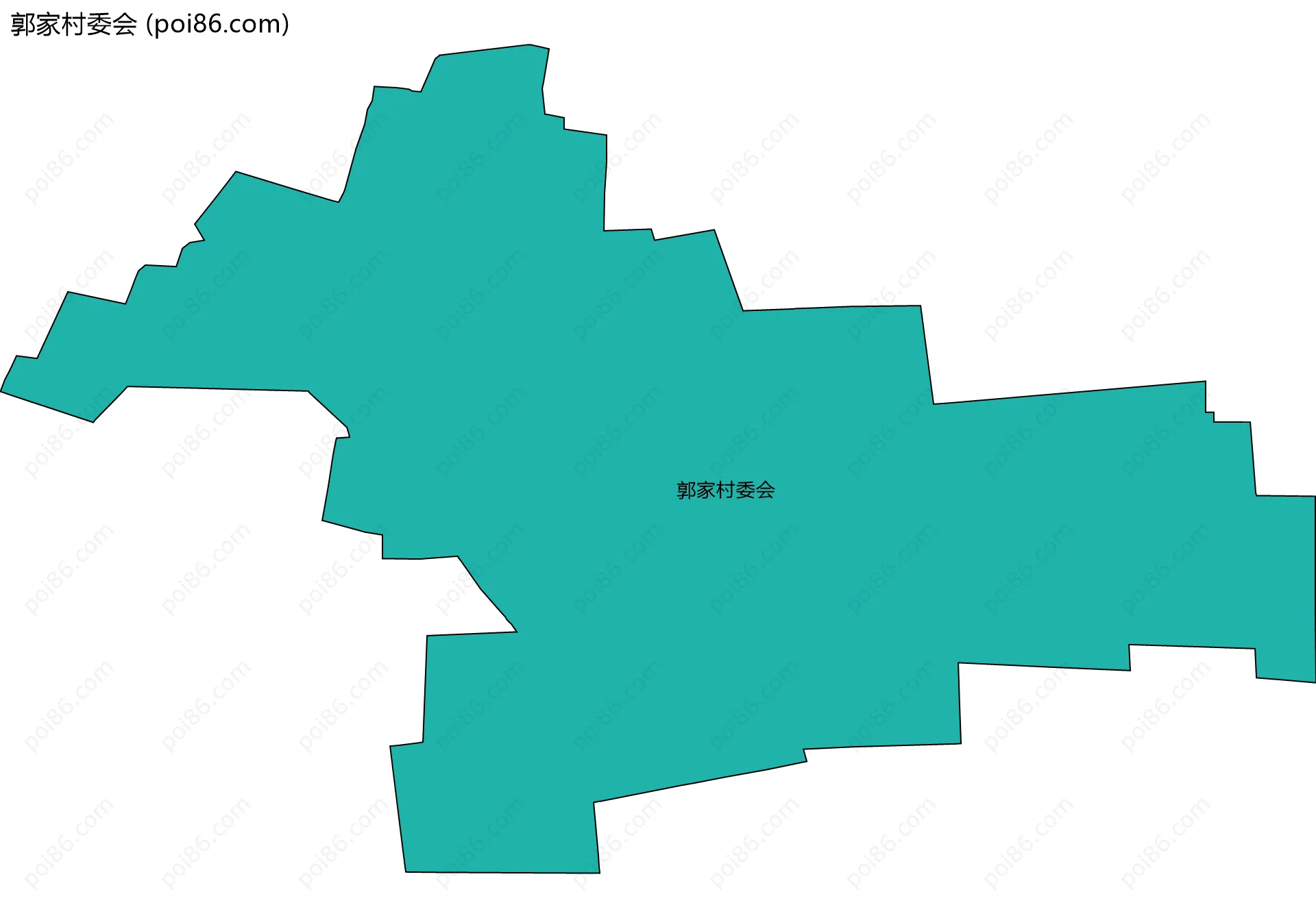 郭家村委会边界地图