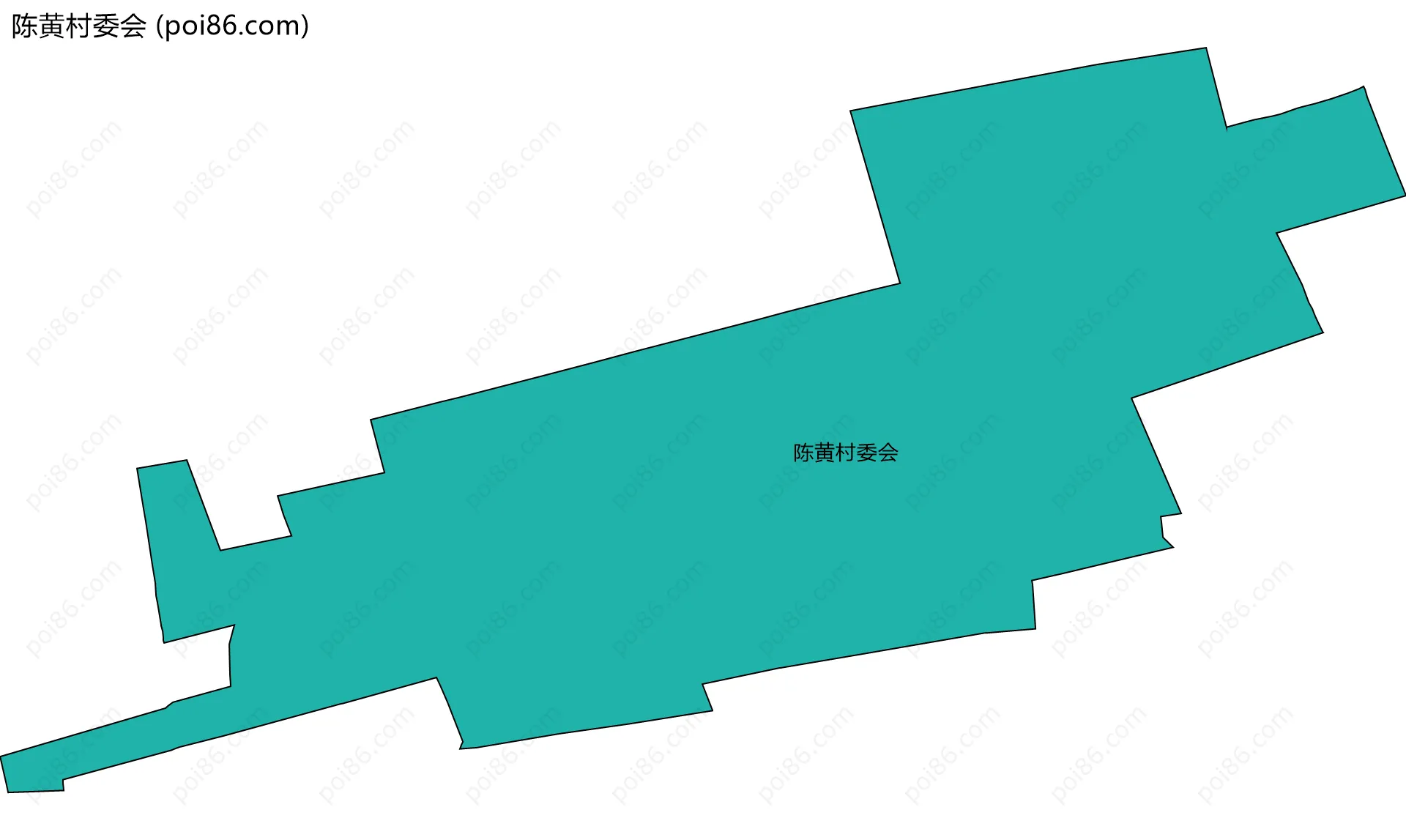 陈黄村委会边界地图